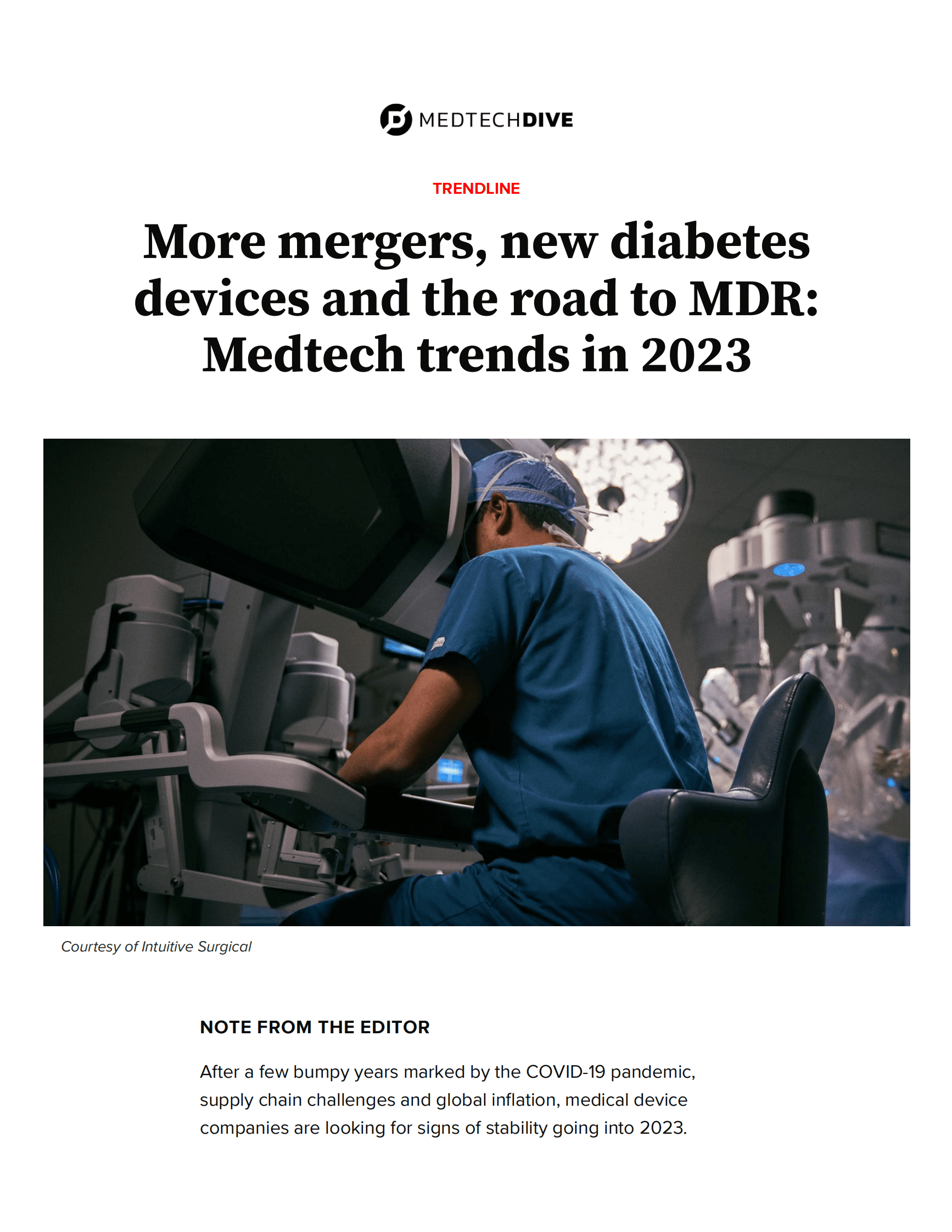 Dive：2023年医疗技术趋势（英） 第1页