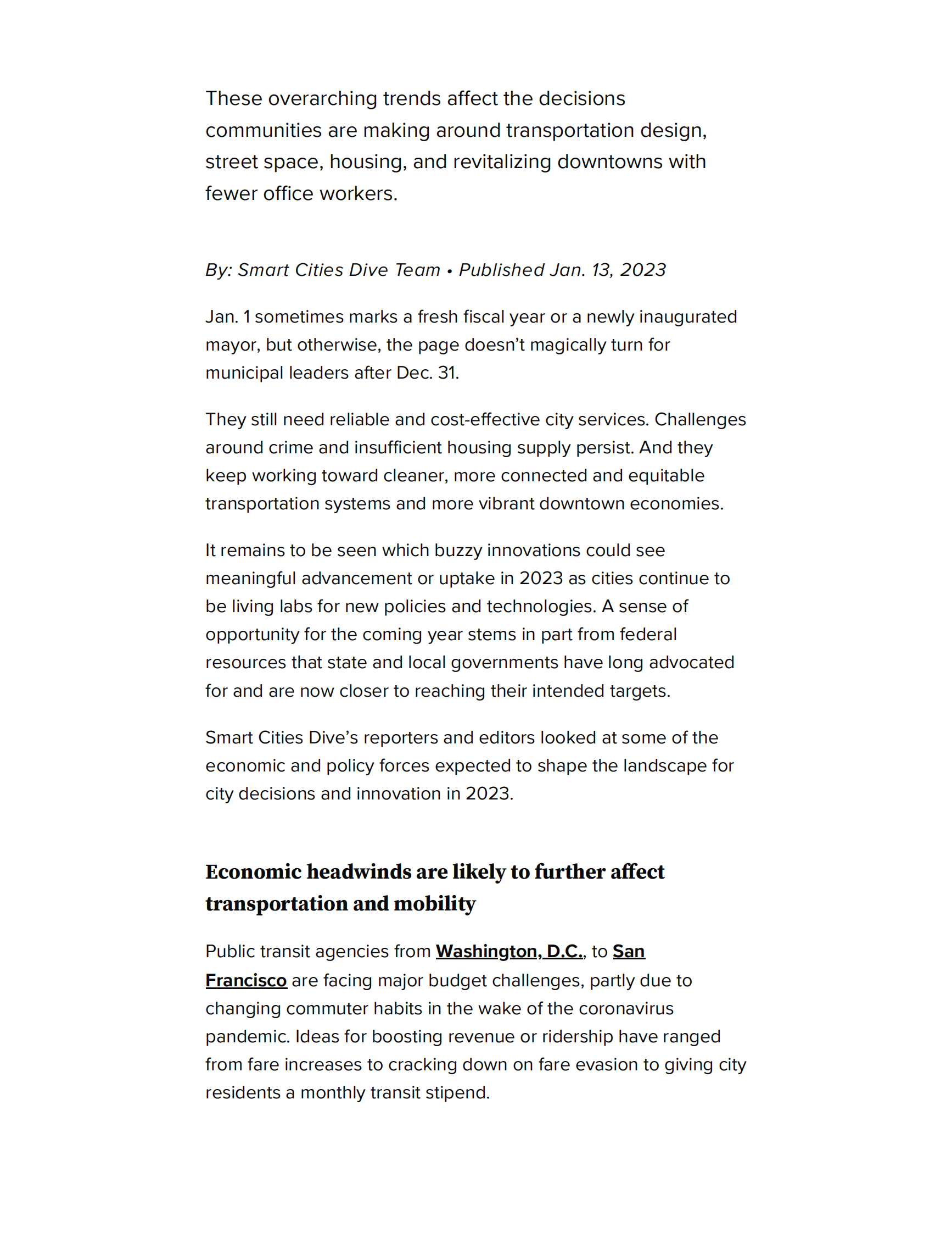 Dive：2023年智慧城市展望（英） 第3页