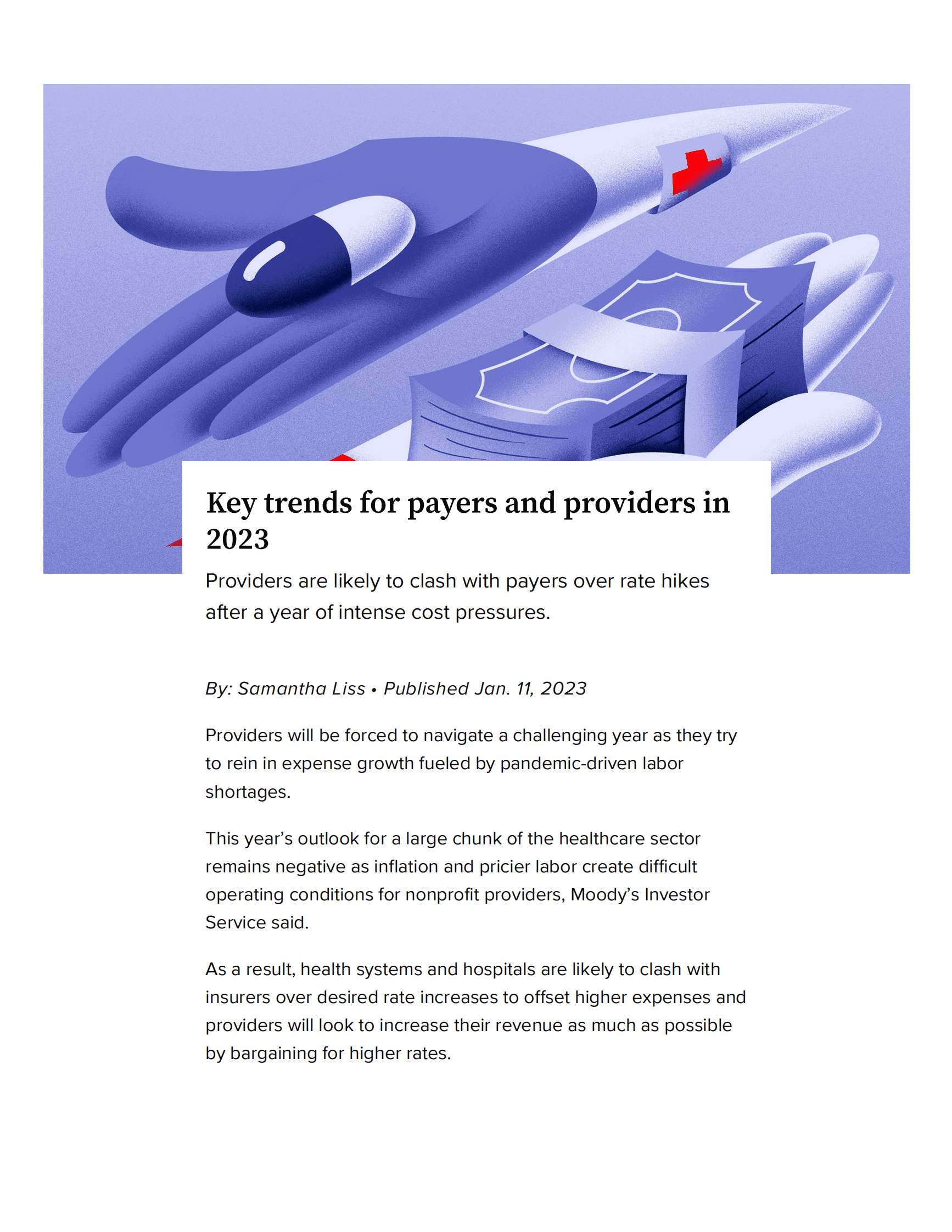 Dive：2023年医疗保健展望（英） 第3页