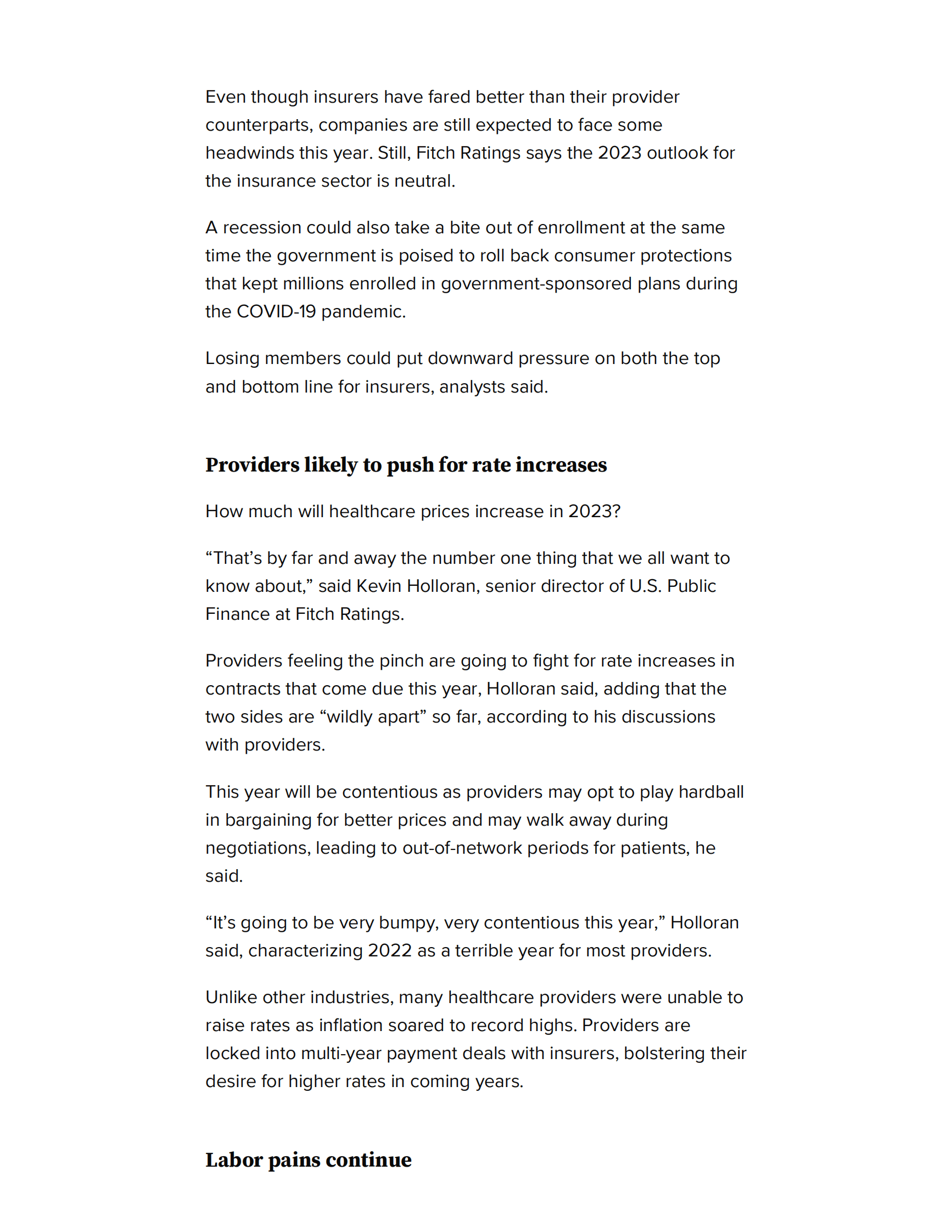 Dive：2023年医疗保健展望（英） 第4页