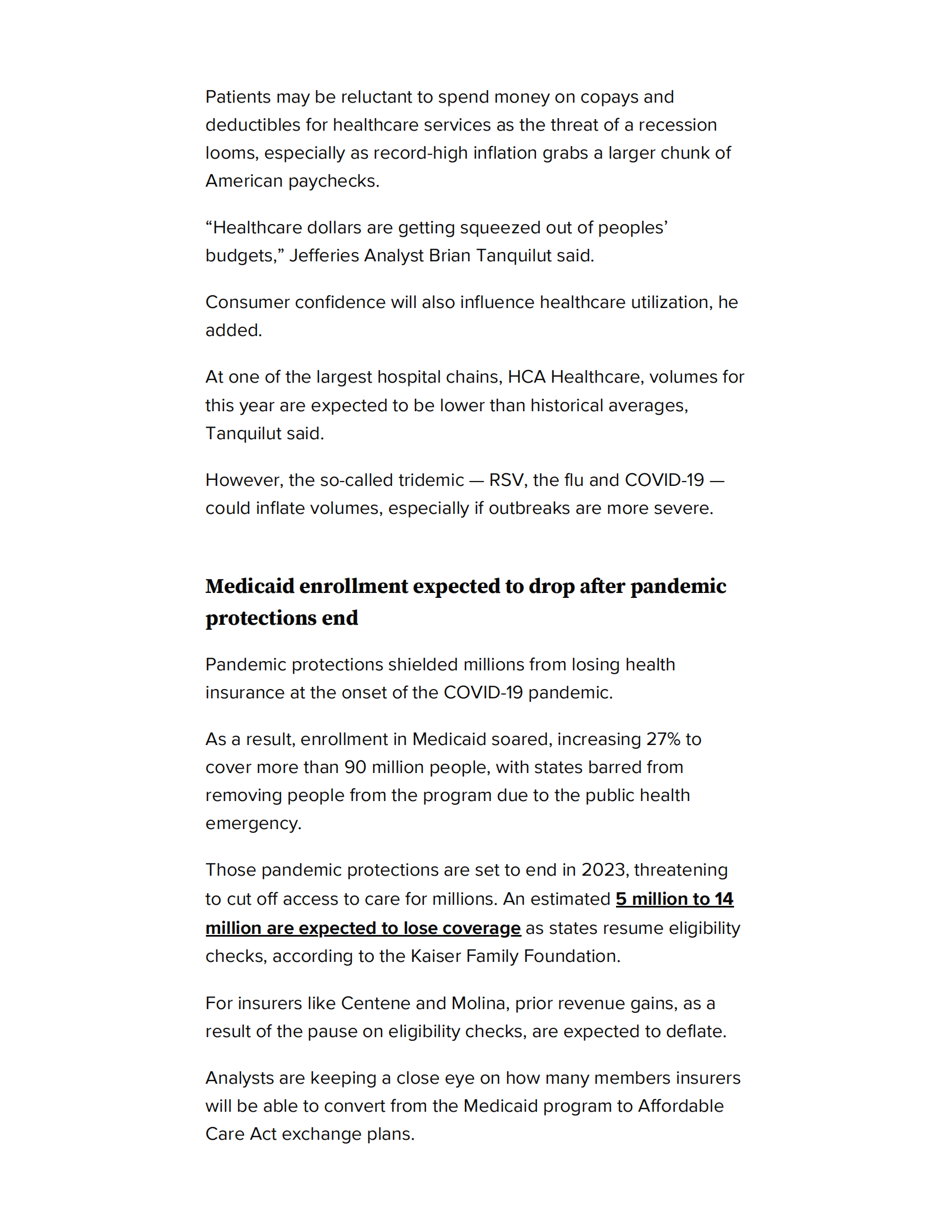 Dive：2023年医疗保健展望（英） 第6页