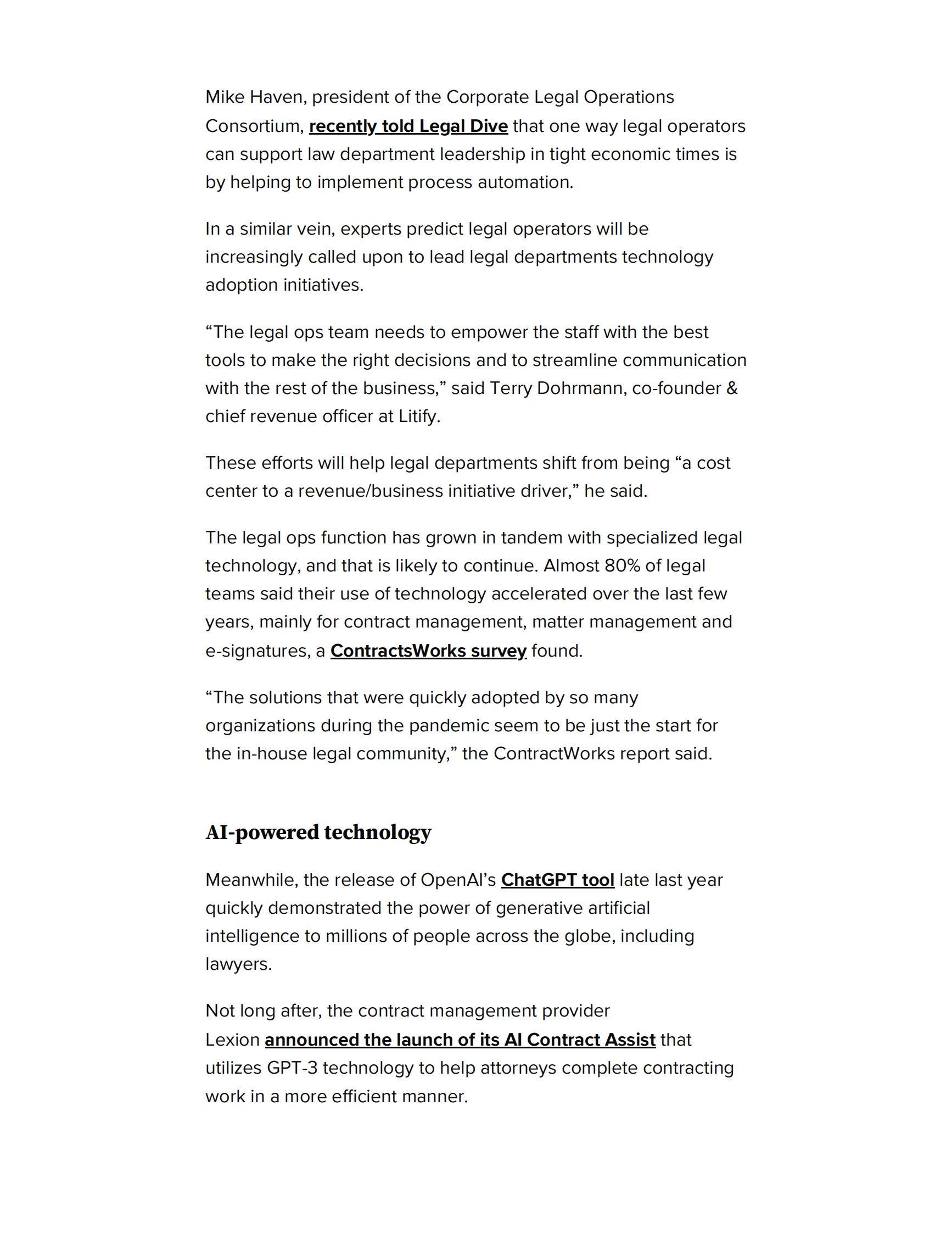 Dive：2023年企业法务展望（英） 第6页