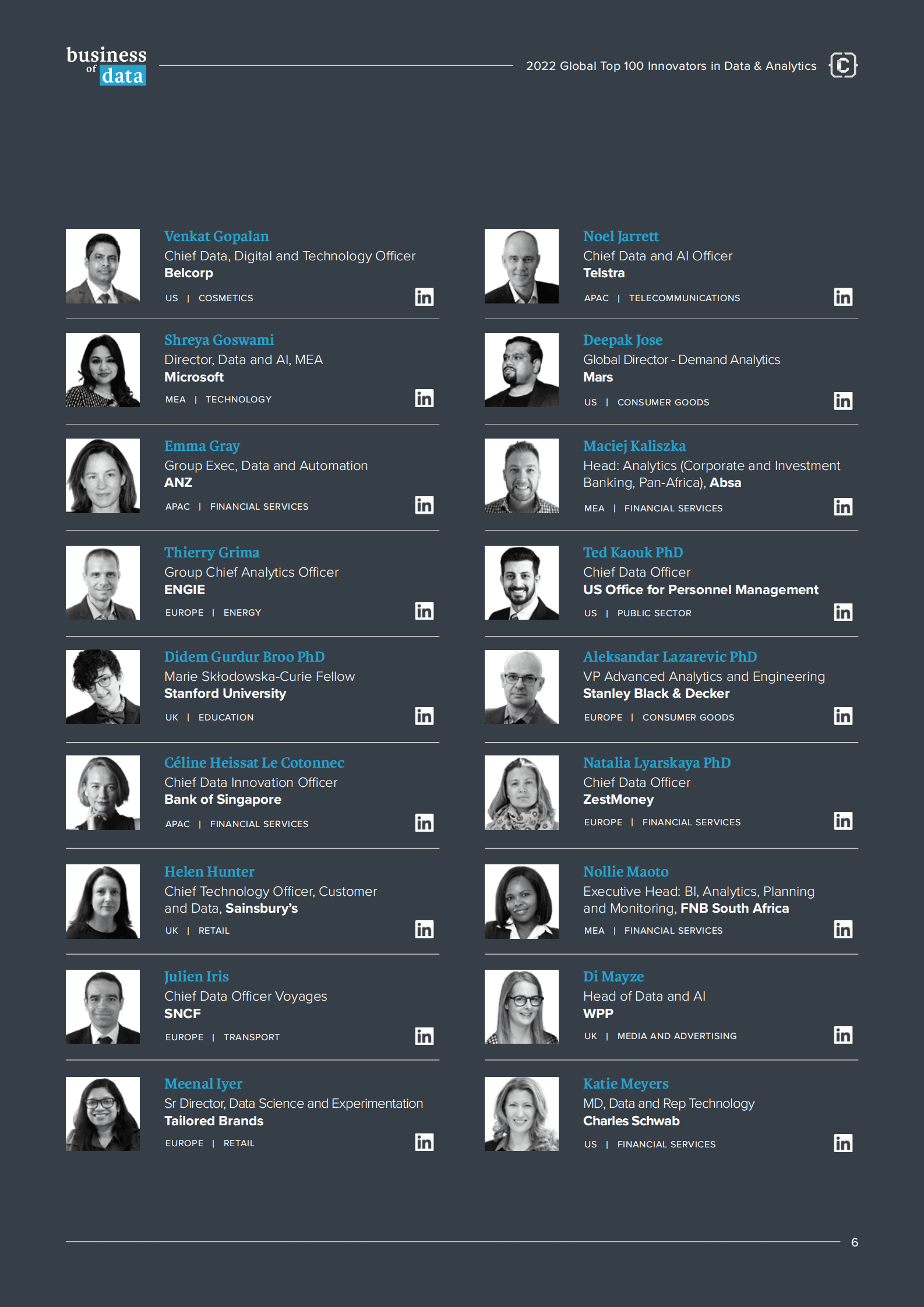 Corinium：2022年全球数据与分析领域的百大创新者（英） 第6页