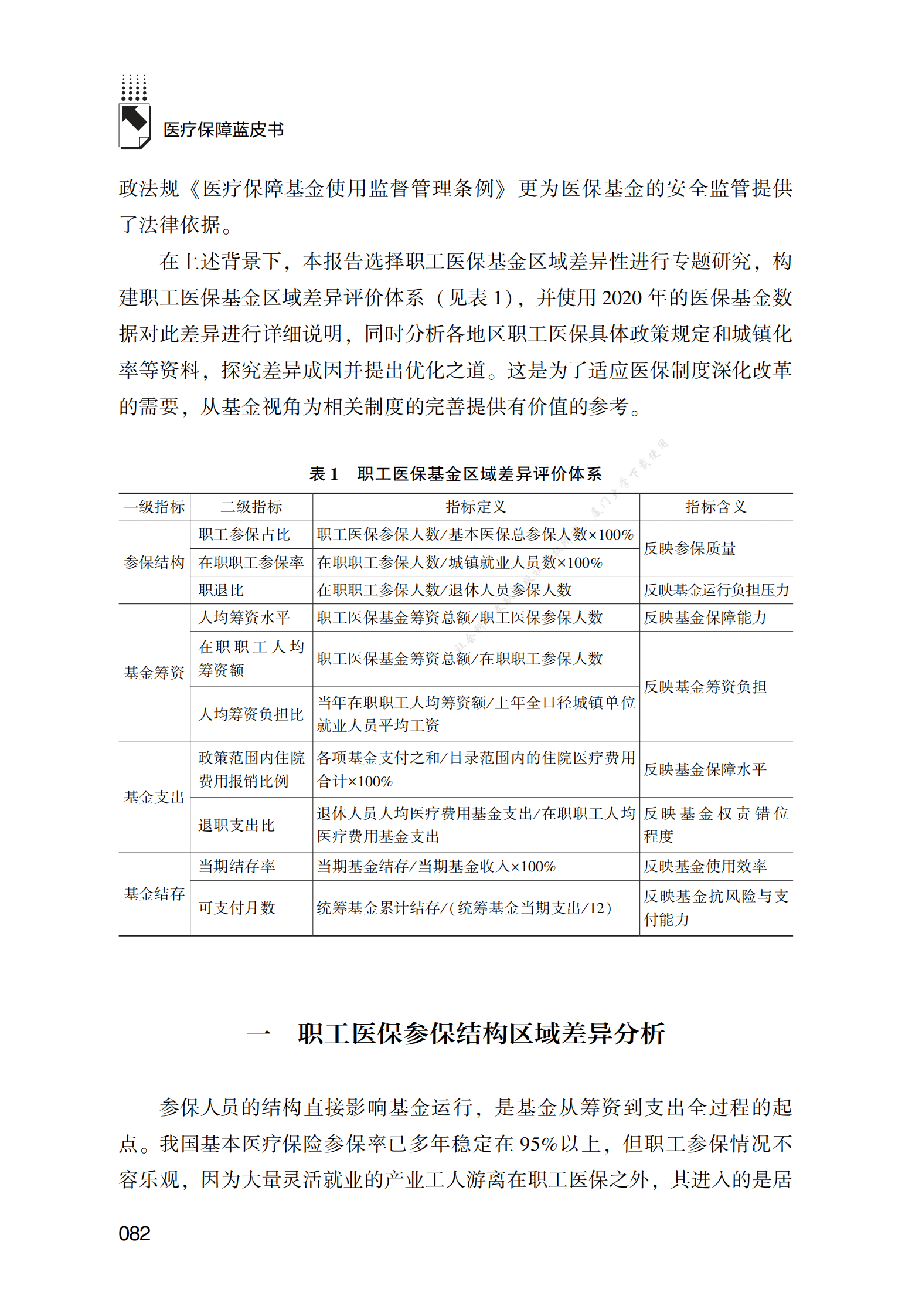职工医保基金区域差异性报告（2022） 第3页