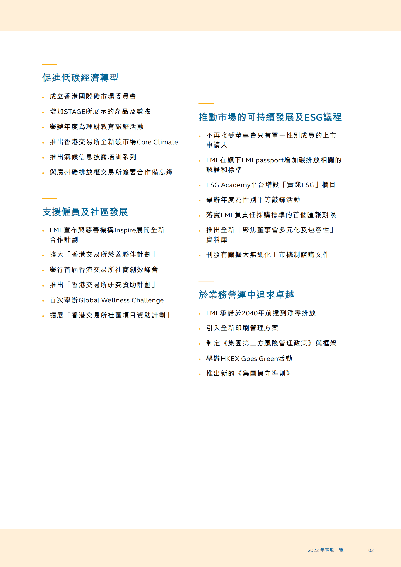 香港交易所2022年企业社会责任报告 第5页