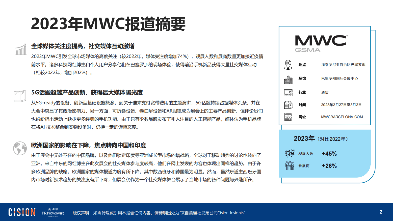 美通社：2023年MWC报告 第2页
