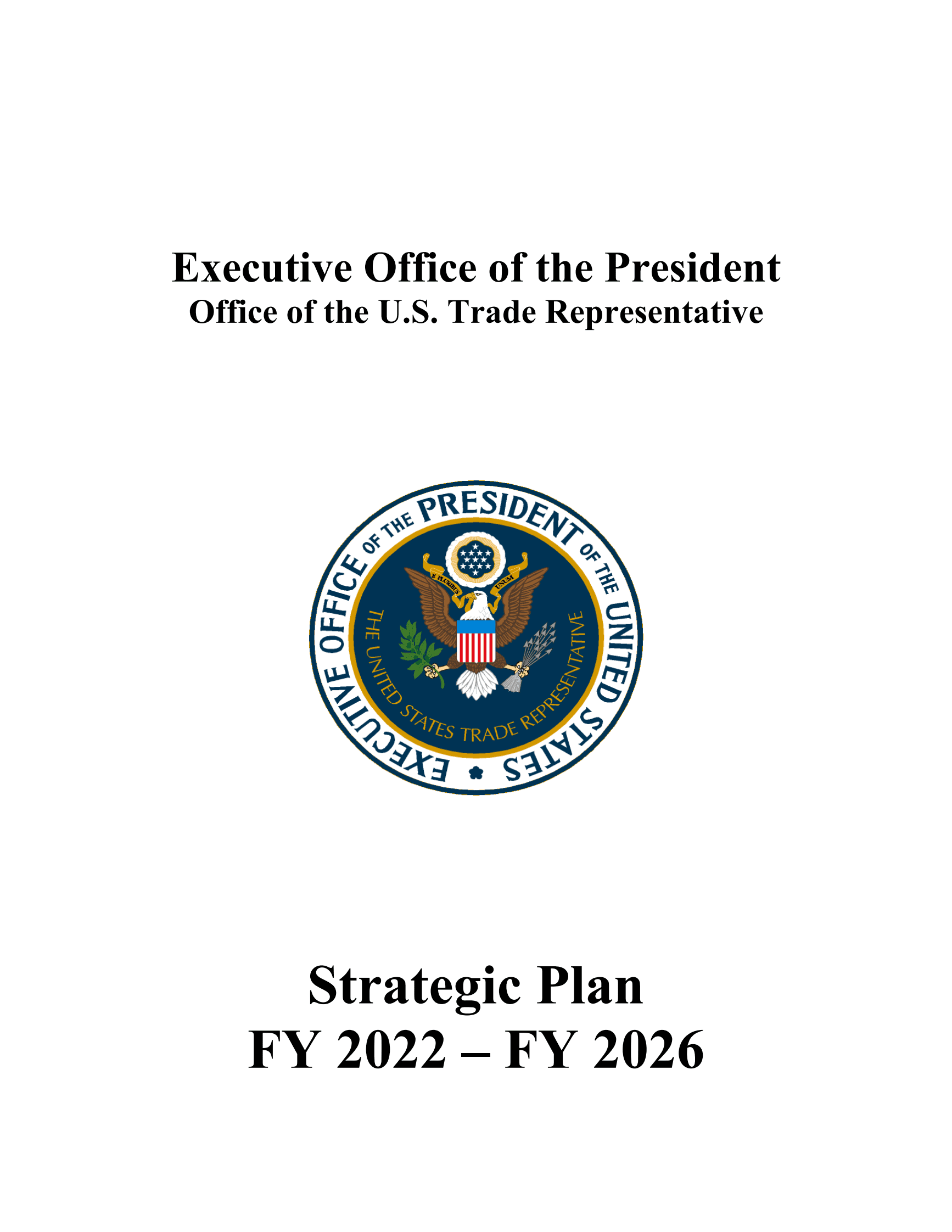 美国2022-2026财年战略计划【英文版】 第1页