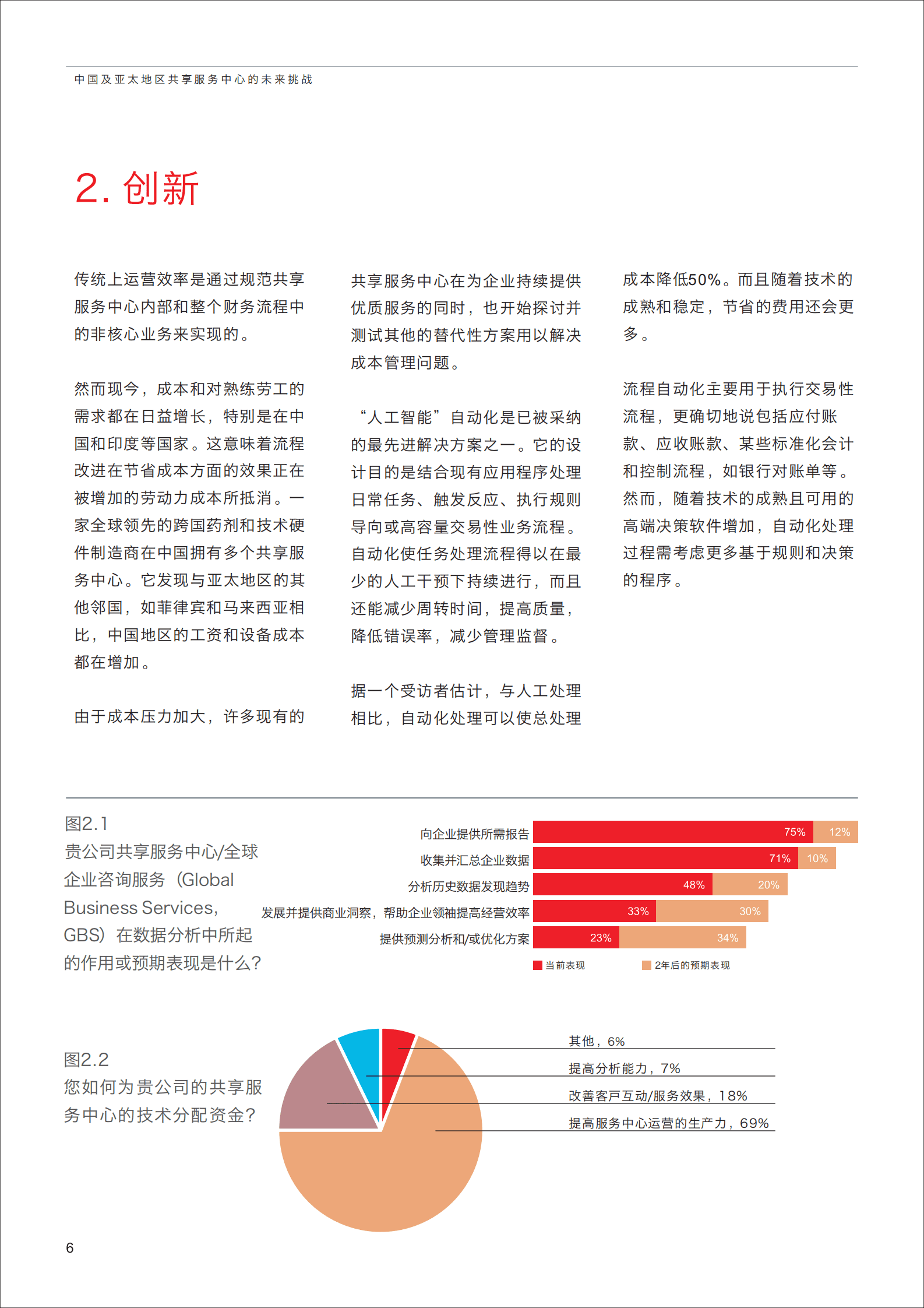 德勤：中国及亚太地区共享服务中心的未来挑战 第6页