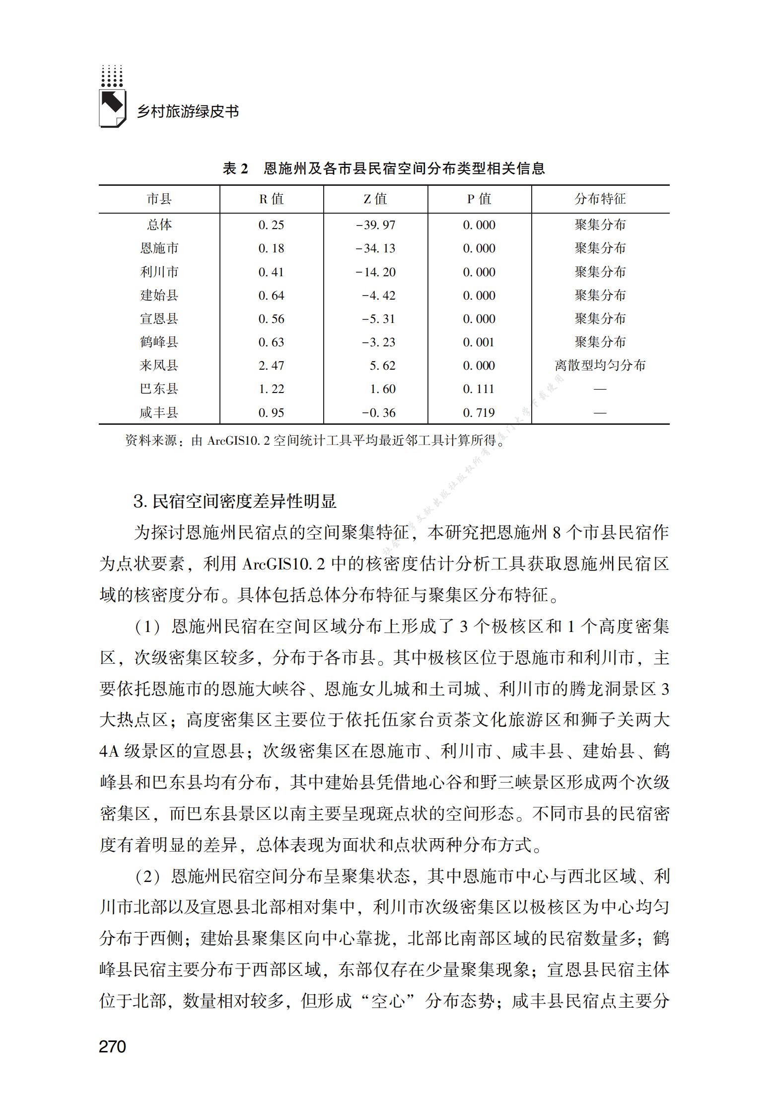 湖北省恩施土家族苗族自治州民宿空间分布及发展报告 第6页