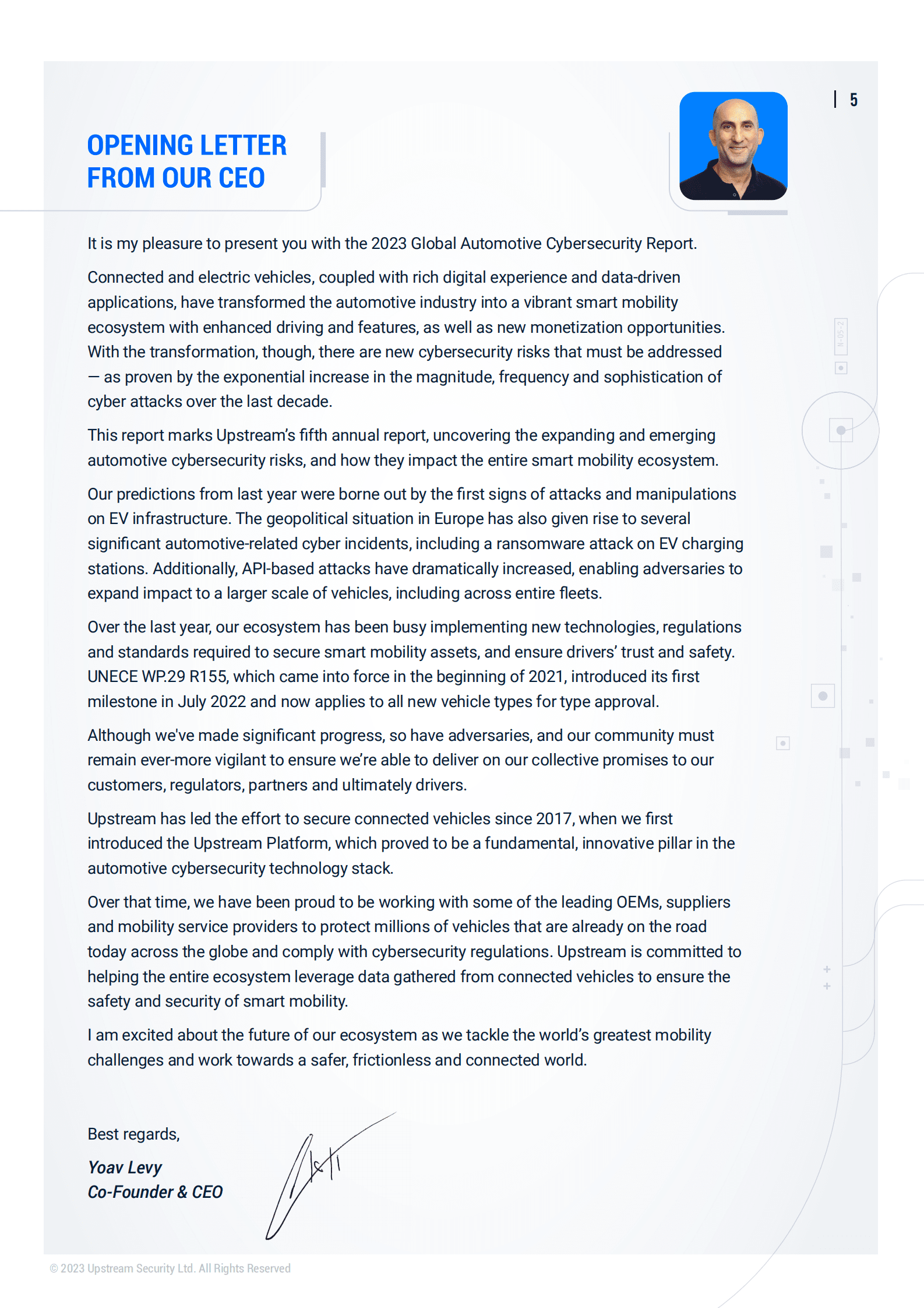 Upstream：2023年全球汽车行业网络安全报告【英文版】 第5页