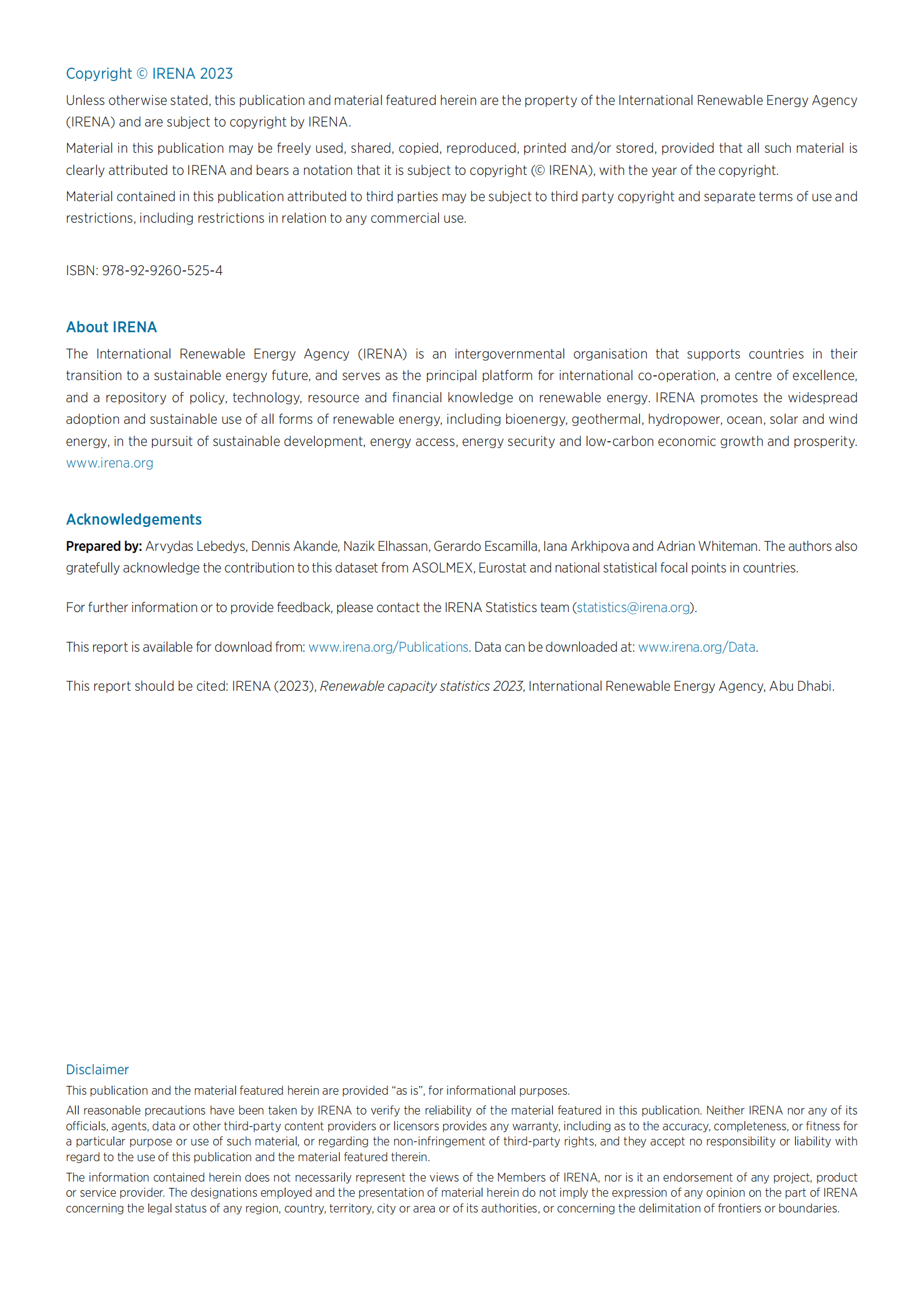 国际能源署：全球可再生能源装机容量统计年鉴2023【英文版】 第2页