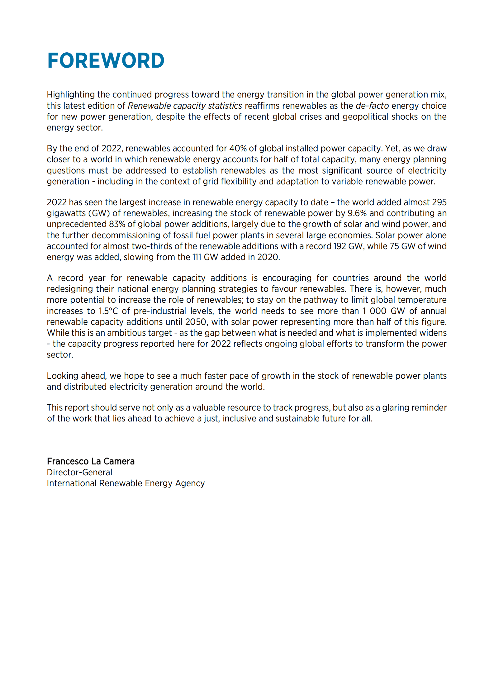 国际能源署：全球可再生能源装机容量统计年鉴2023【英文版】 第3页