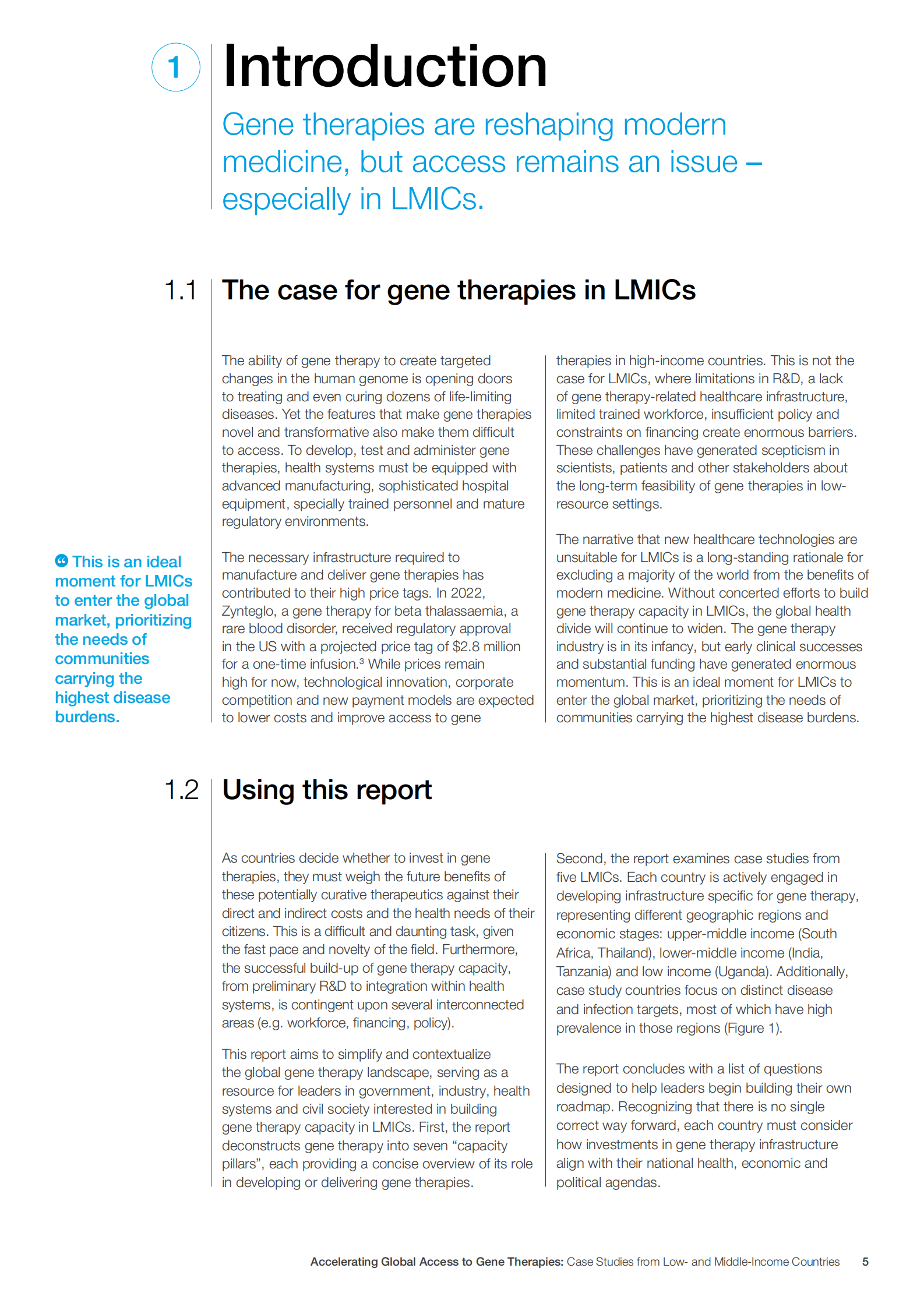 世界经济论坛：加速全球获得基因疗法：来自中低收入国家的案例研究报告【英文版】 第5页