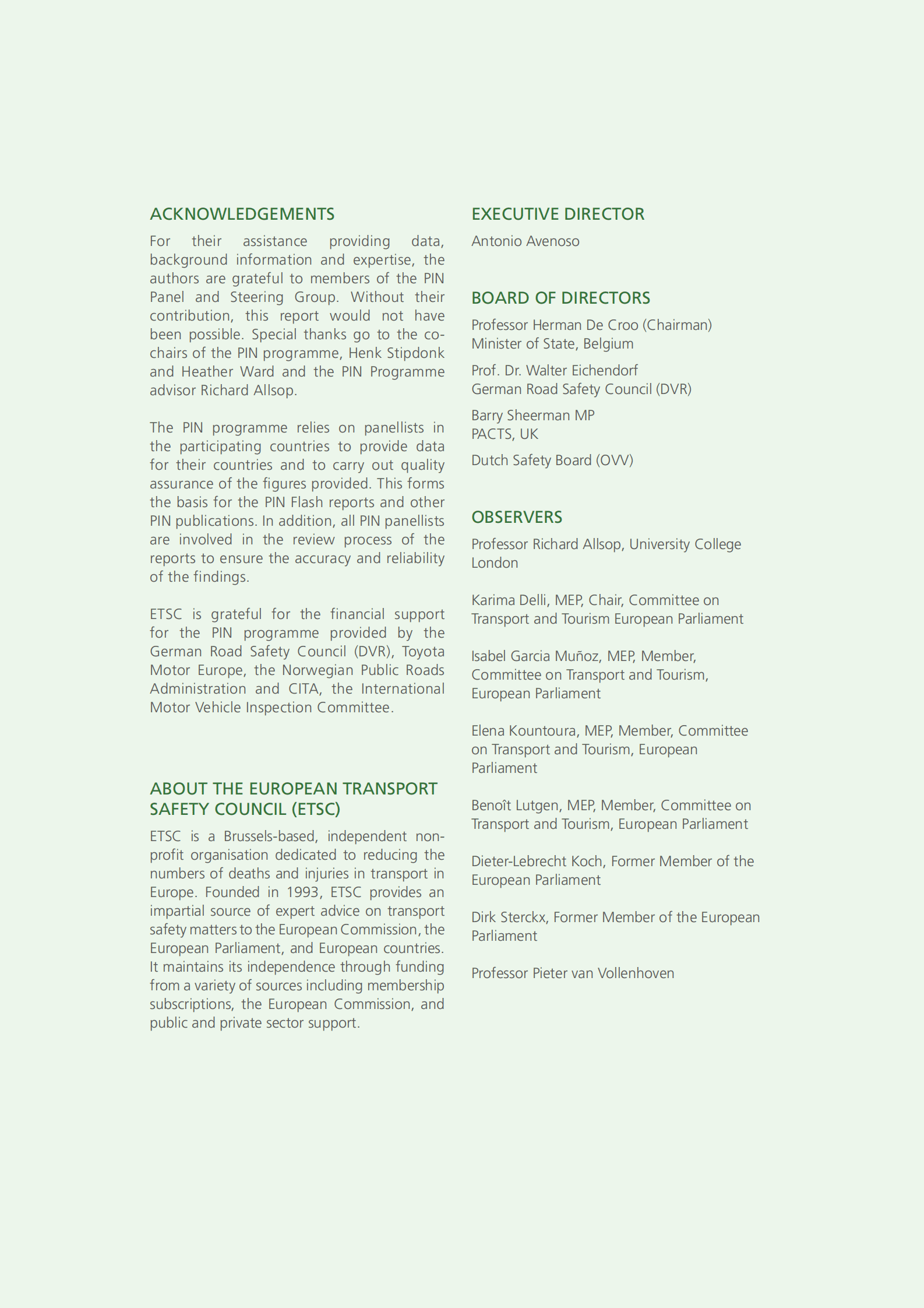 ETSC：第16份年度道路安全绩效指数报告【英文版】 第4页