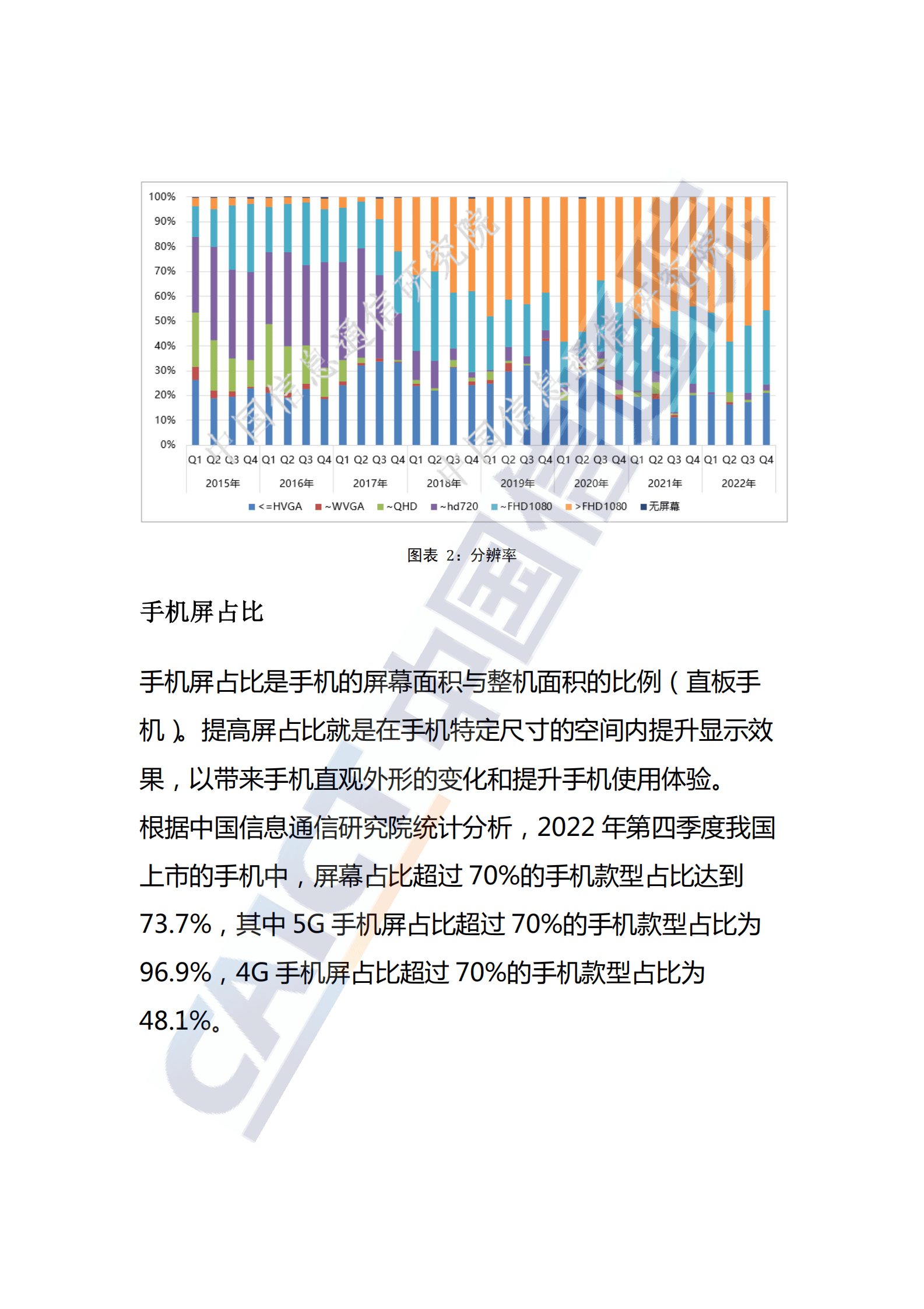 中国信通院：国内手机产品交互载体特性监测报告（2022年第四期） 第3页