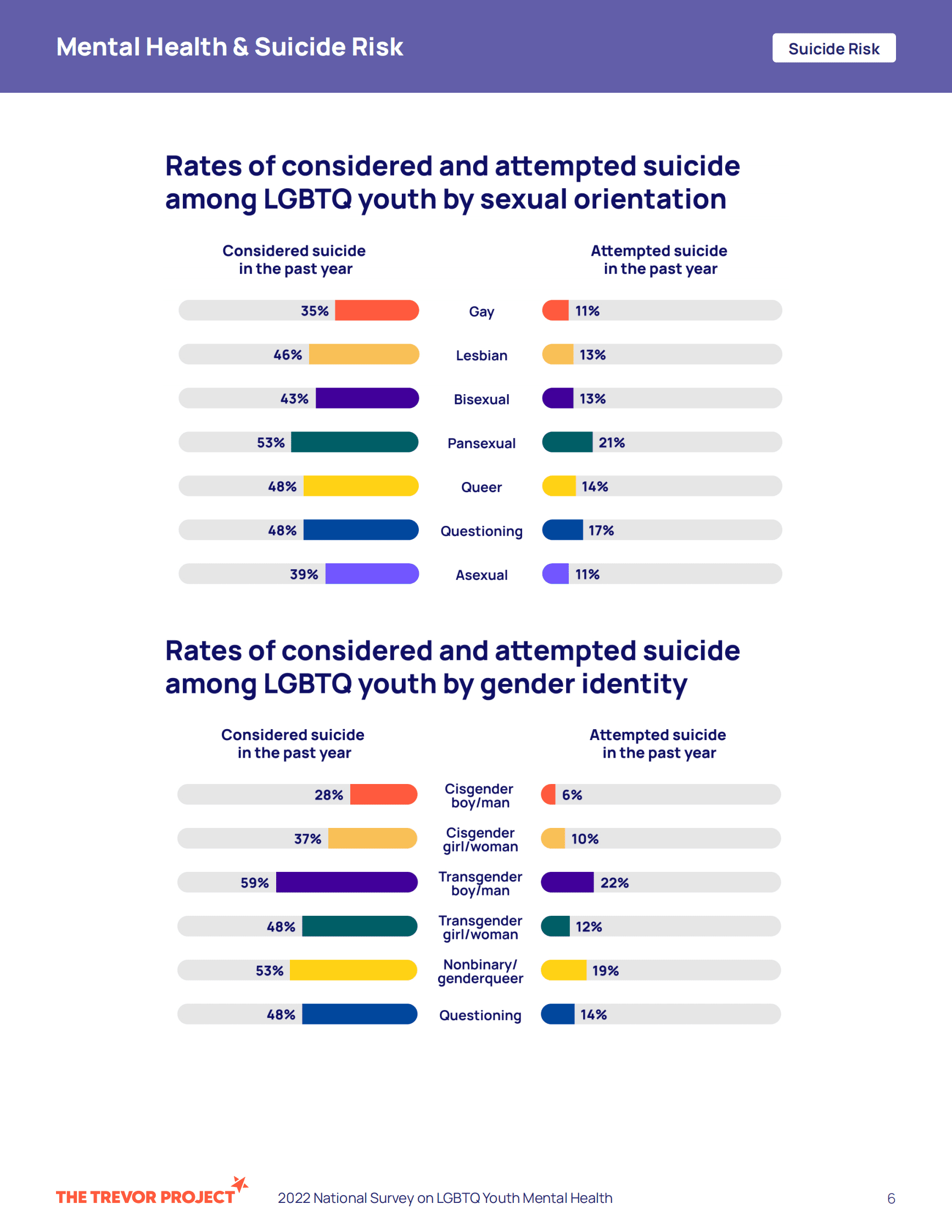Trevor Project：2022年美国LGBTQ青年心理健康调查【英文版】 第6页