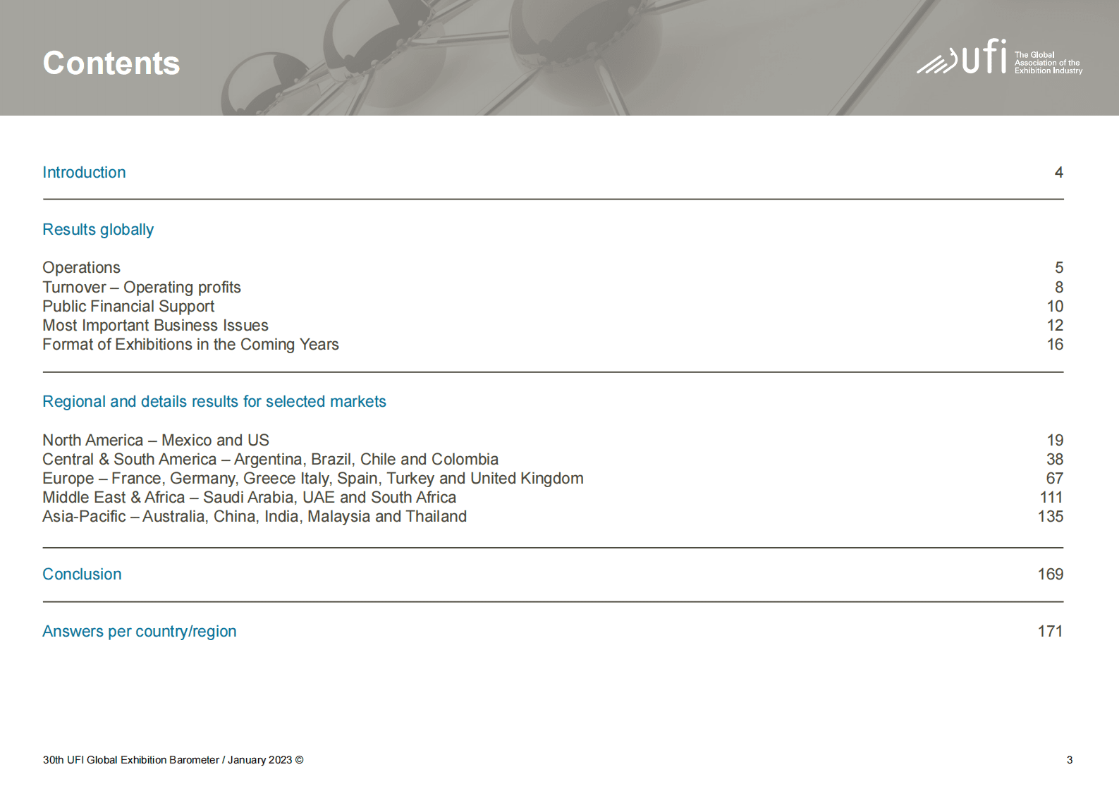 UFI：2023年全球展览业晴雨表【英文版】 第3页