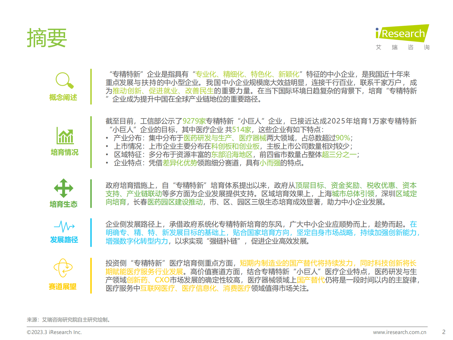 艾瑞咨询：2023年中国“专精特新”企业发展研究报告——医疗篇. 第2页