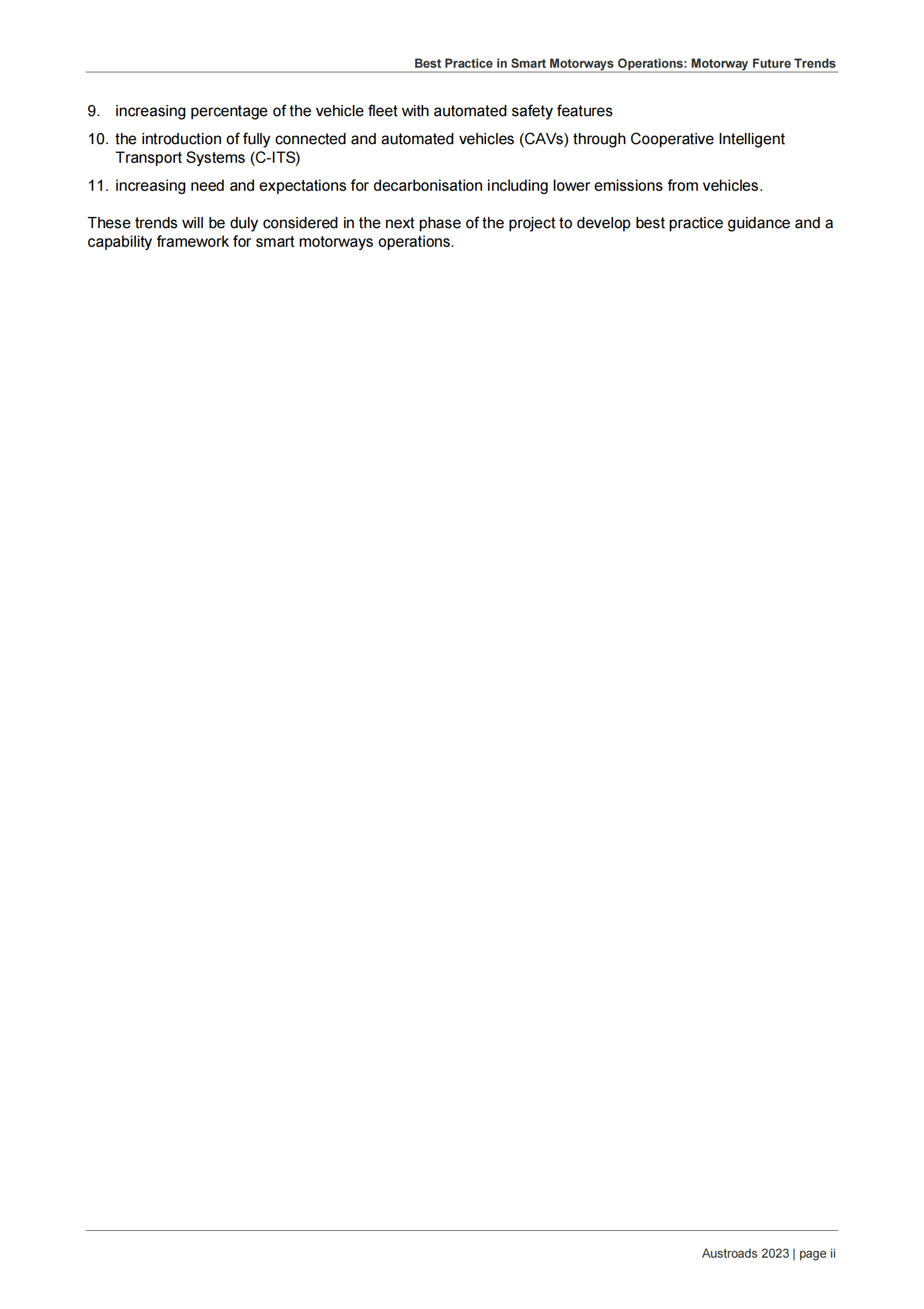 Austroads：智能高速公路运营的最佳实践：高速公路未来趋势【英文版】 第4页