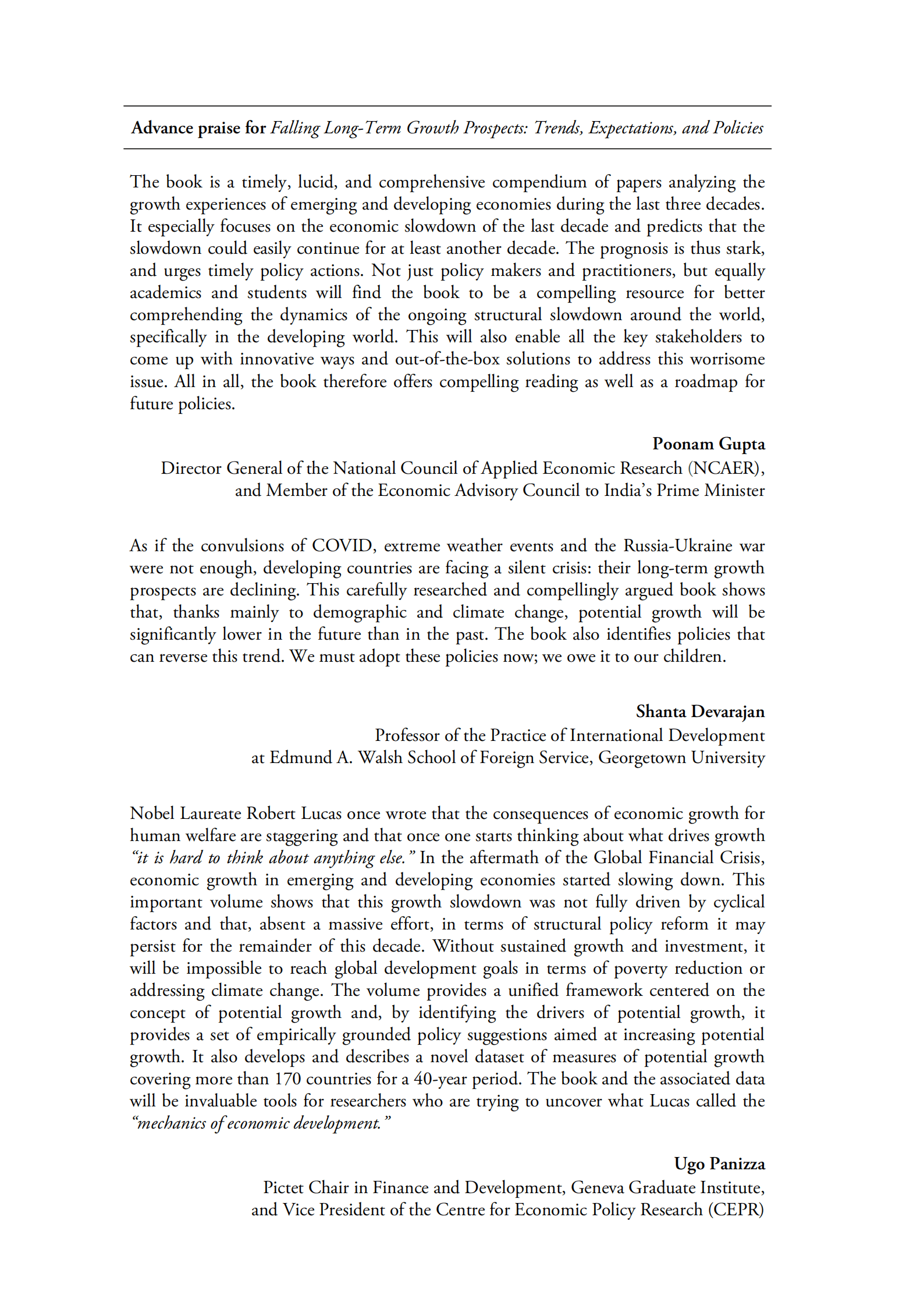 世界银行：下行的长期增长前景：趋势、期望和政策【英文版】 第4页