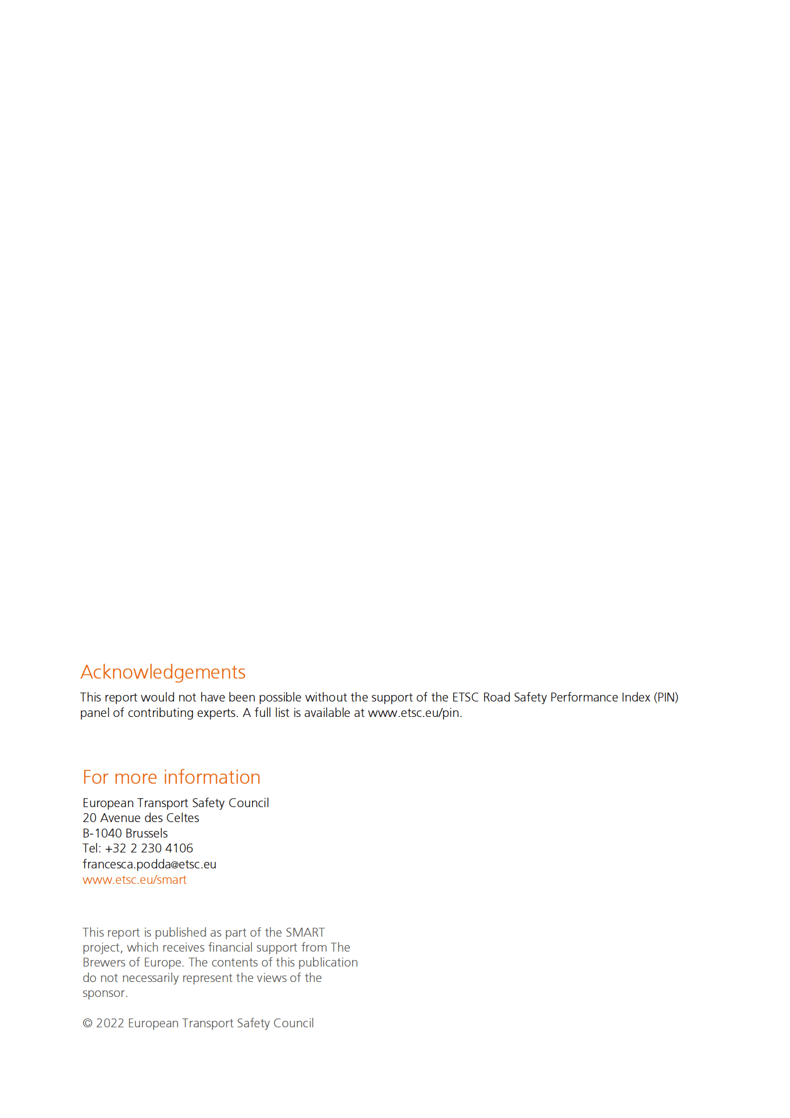 ETSC：欧洲在减少酒后驾驶和其他与酒精有关的道路死亡方面的进展【英文版】 第2页