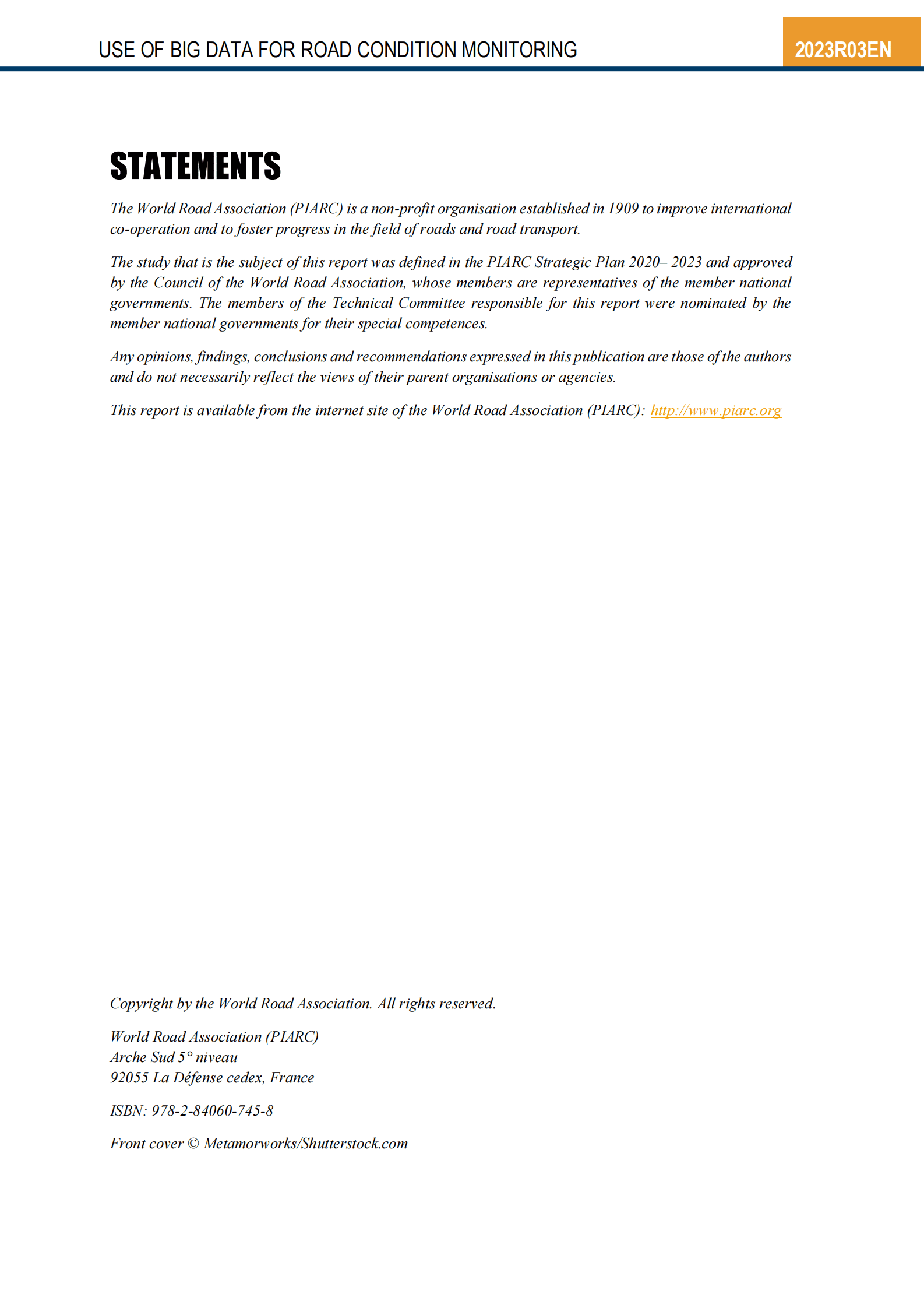 PIARC：大数据在路况监测中的应用【英文版】 第2页