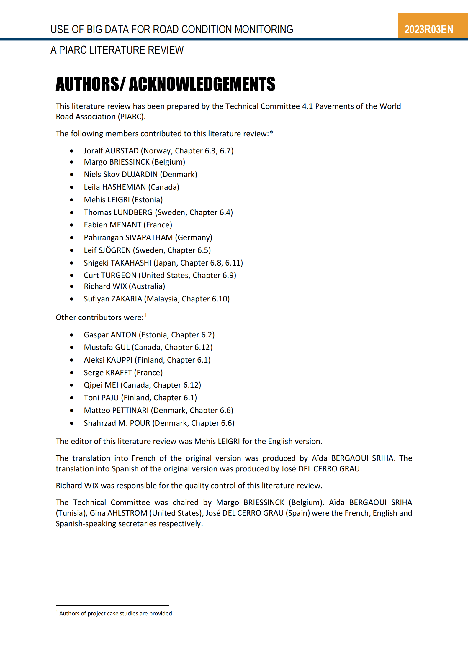 PIARC：大数据在路况监测中的应用【英文版】 第4页