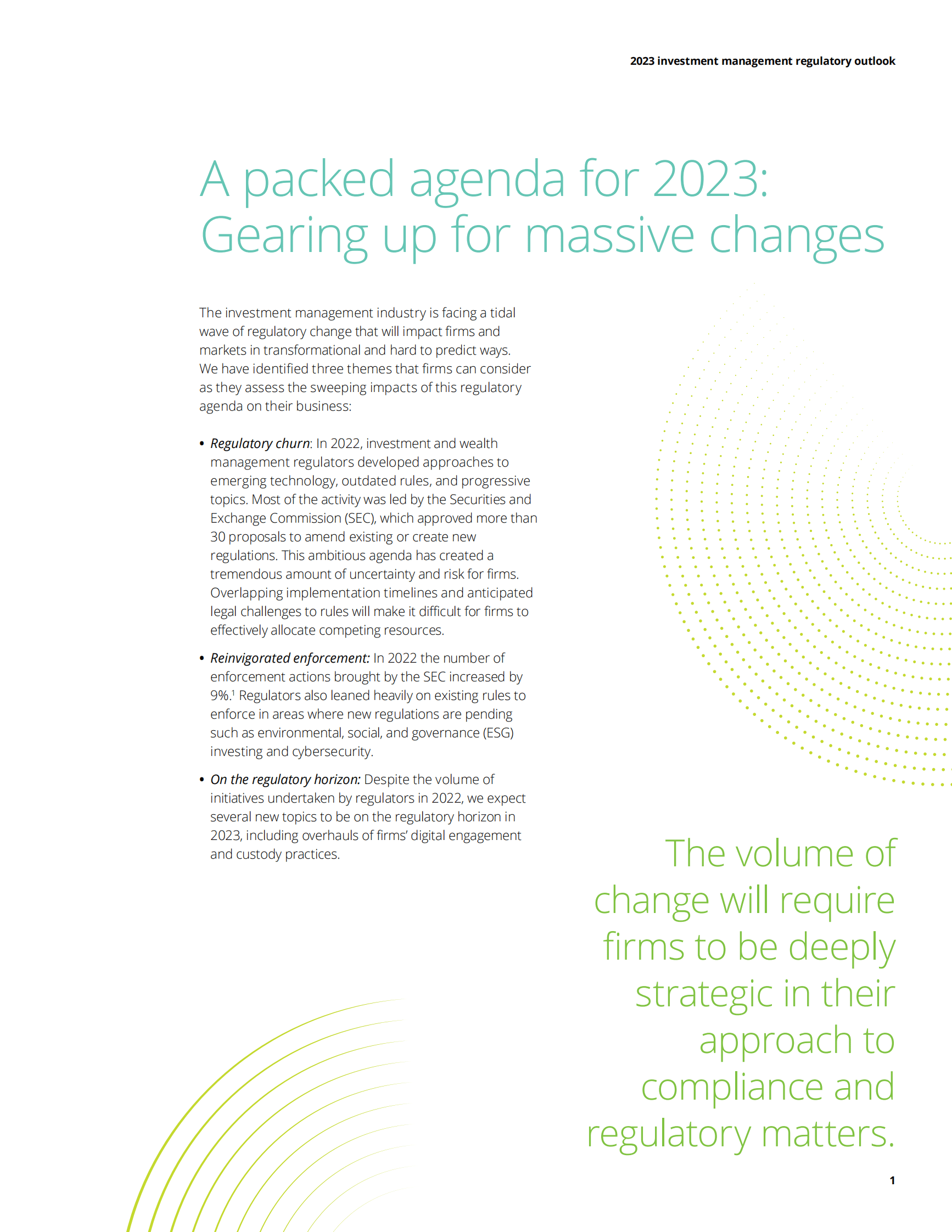 德勤：2023年投资管理监管展望【英文版】 第3页