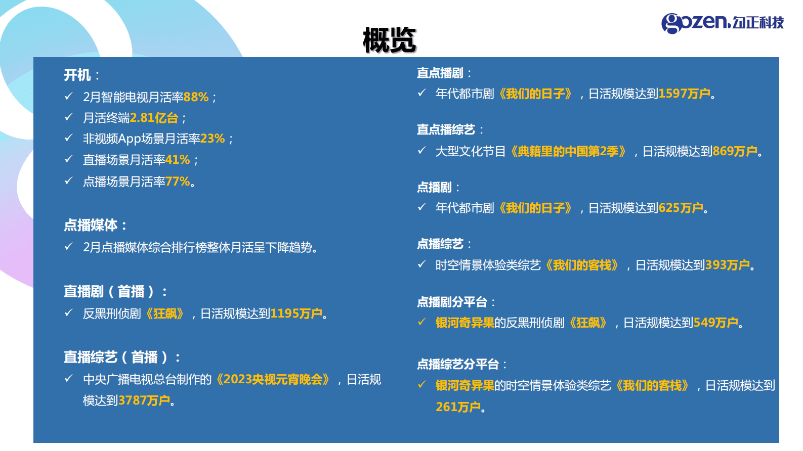 勾正科技：2023年2月智能电视大数据报告 第3页