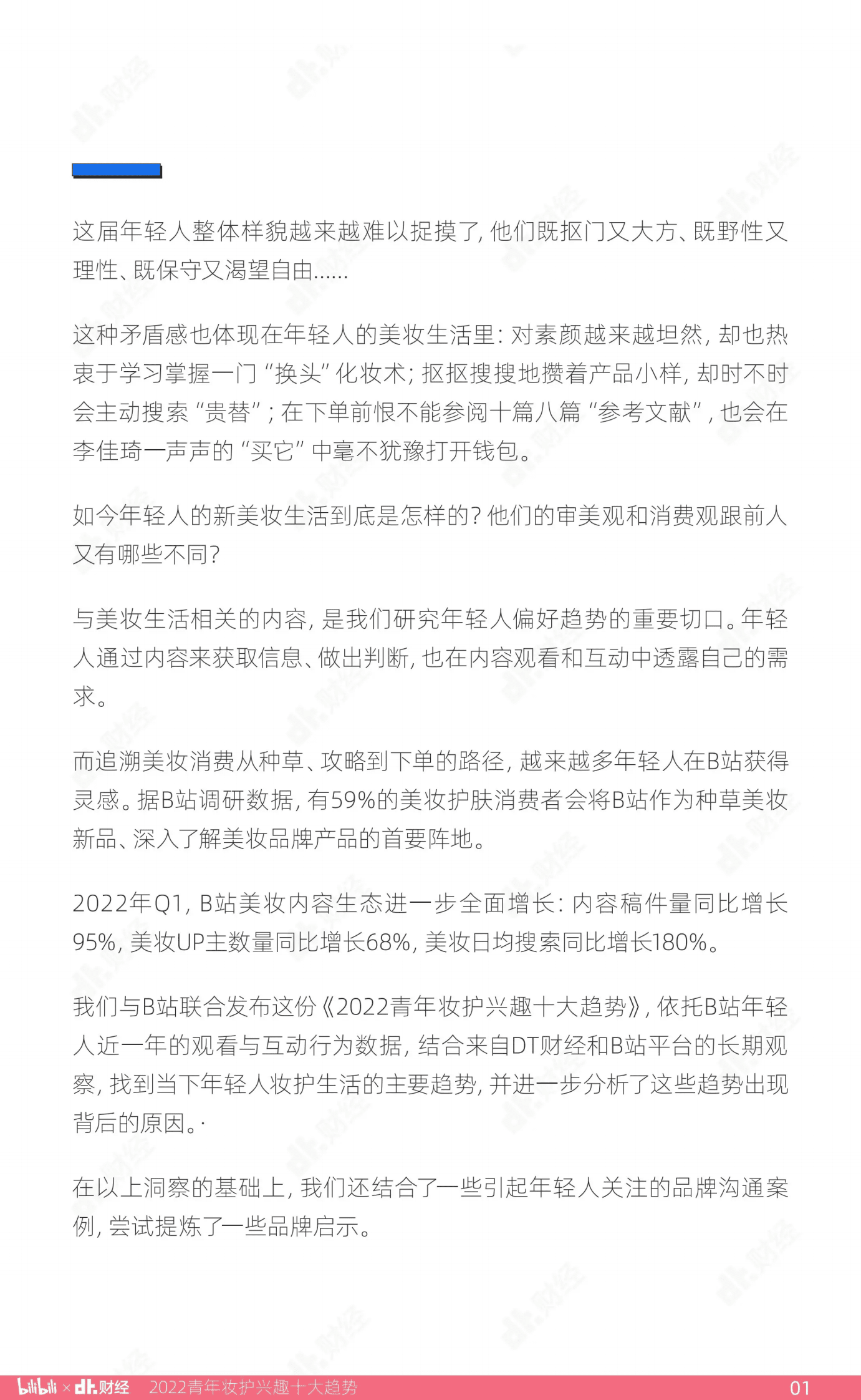 DT财经：2022青年妆护兴趣十大趋势 第2页