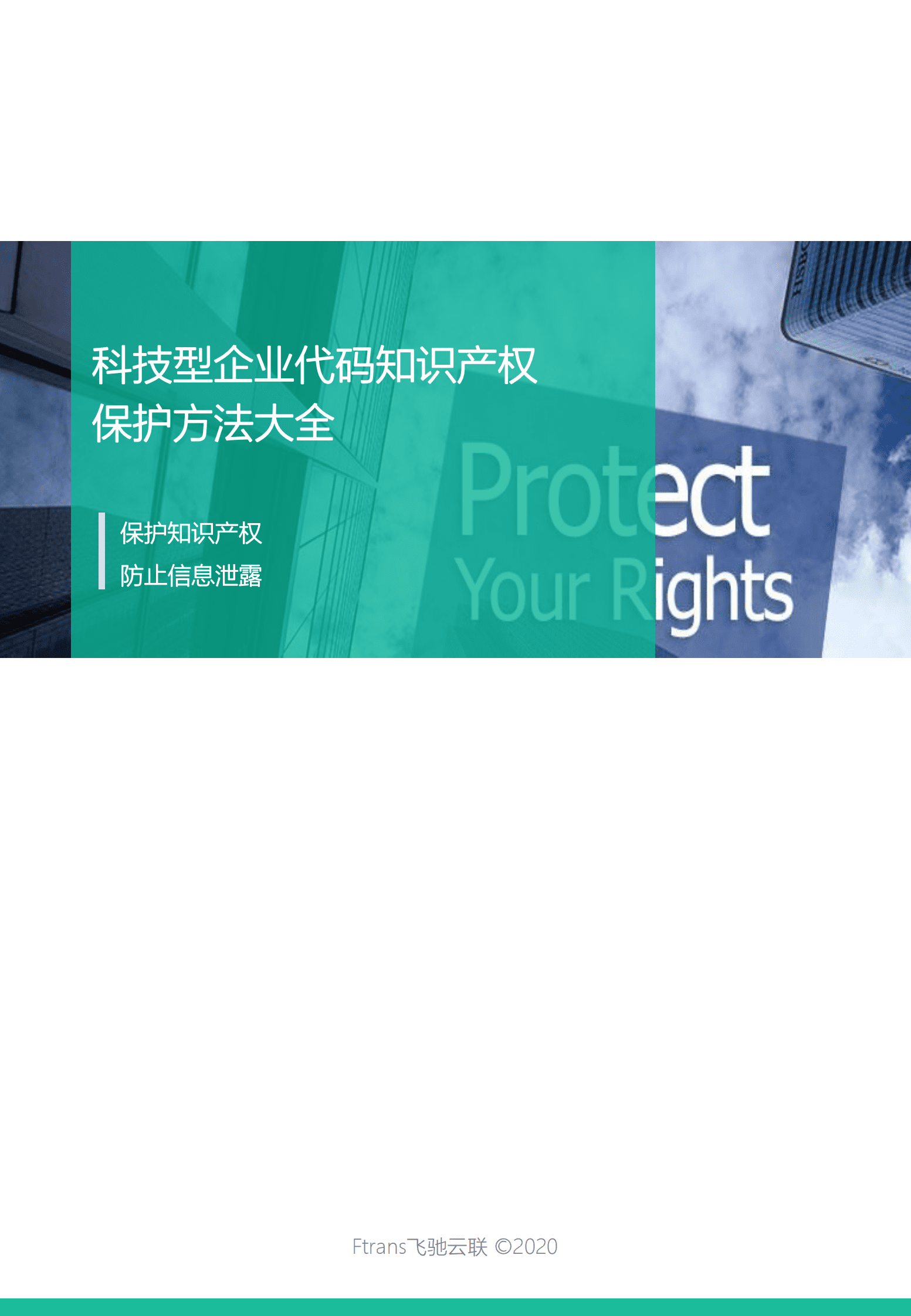 飞驰云联：科技型企业代码知识产权保护方法大全 第1页