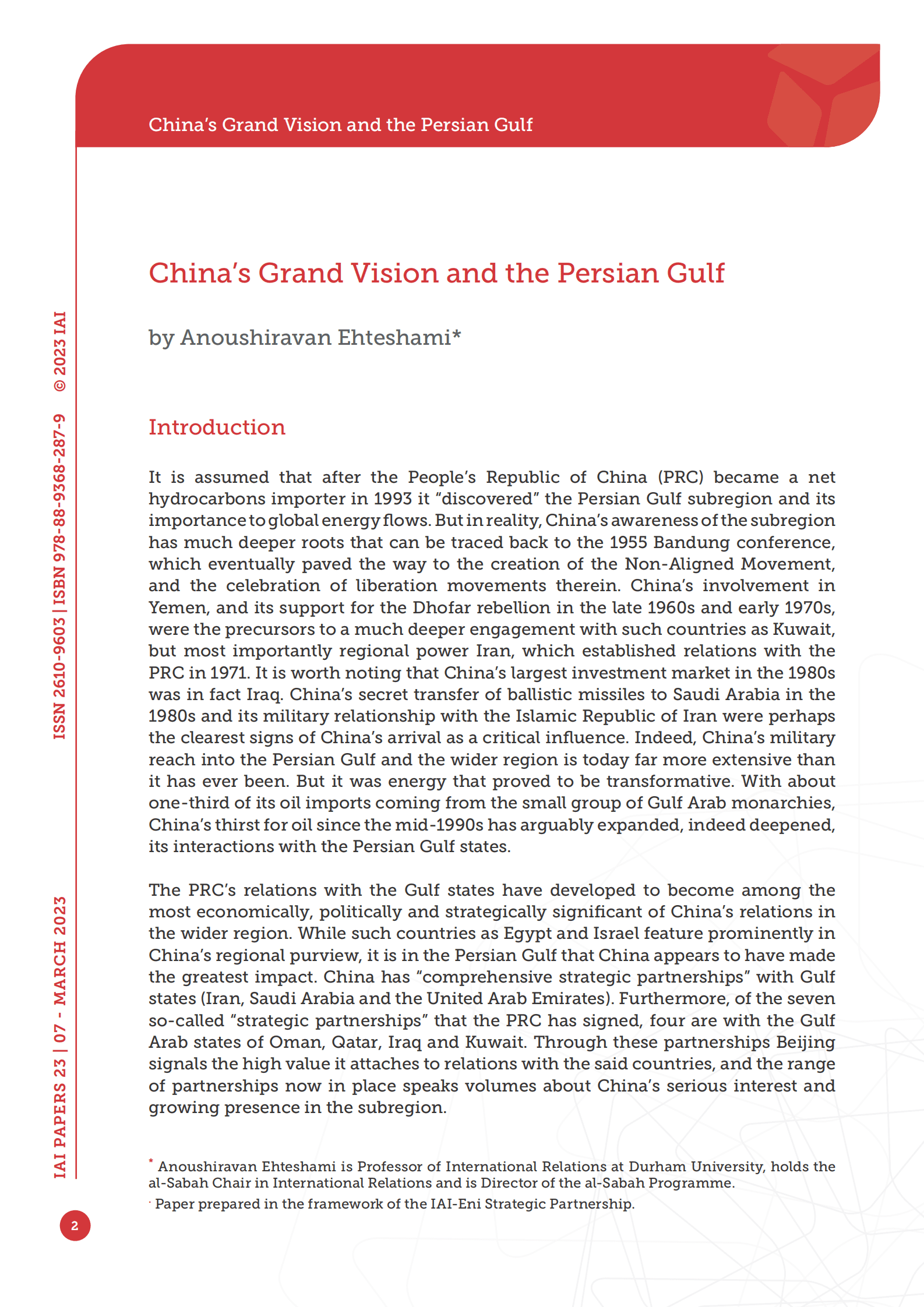 国际事务研究院：中国的宏伟愿景与波斯湾【英文版】 第2页