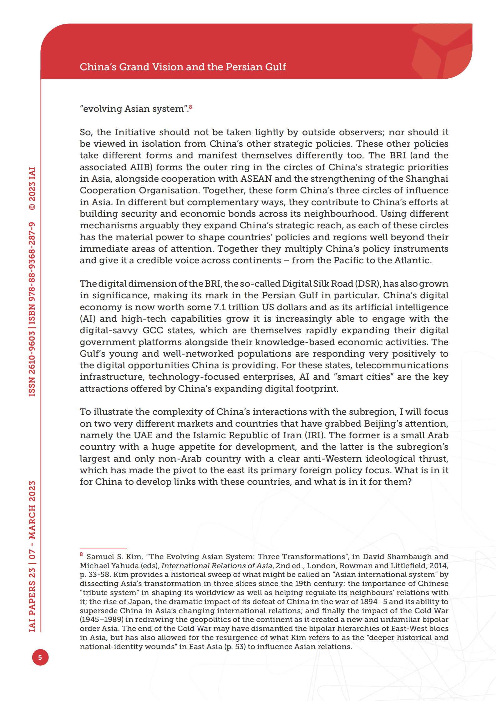国际事务研究院：中国的宏伟愿景与波斯湾【英文版】 第5页