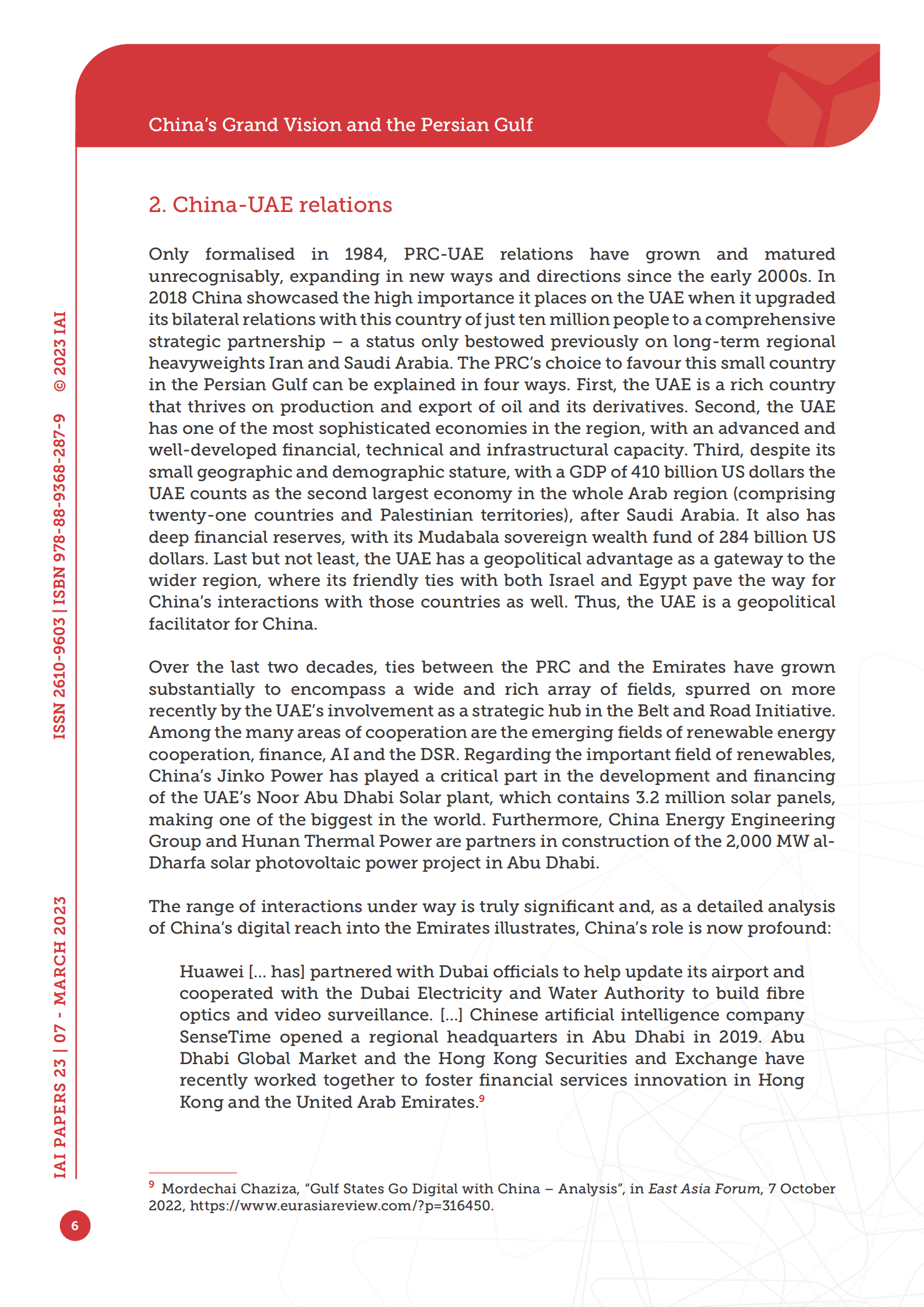 国际事务研究院：中国的宏伟愿景与波斯湾【英文版】 第6页