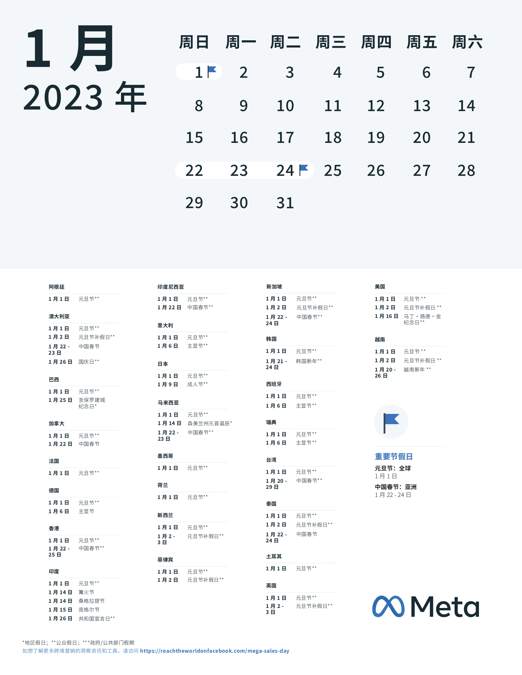 Meta：2023年全球节假日营销规划日历 第3页