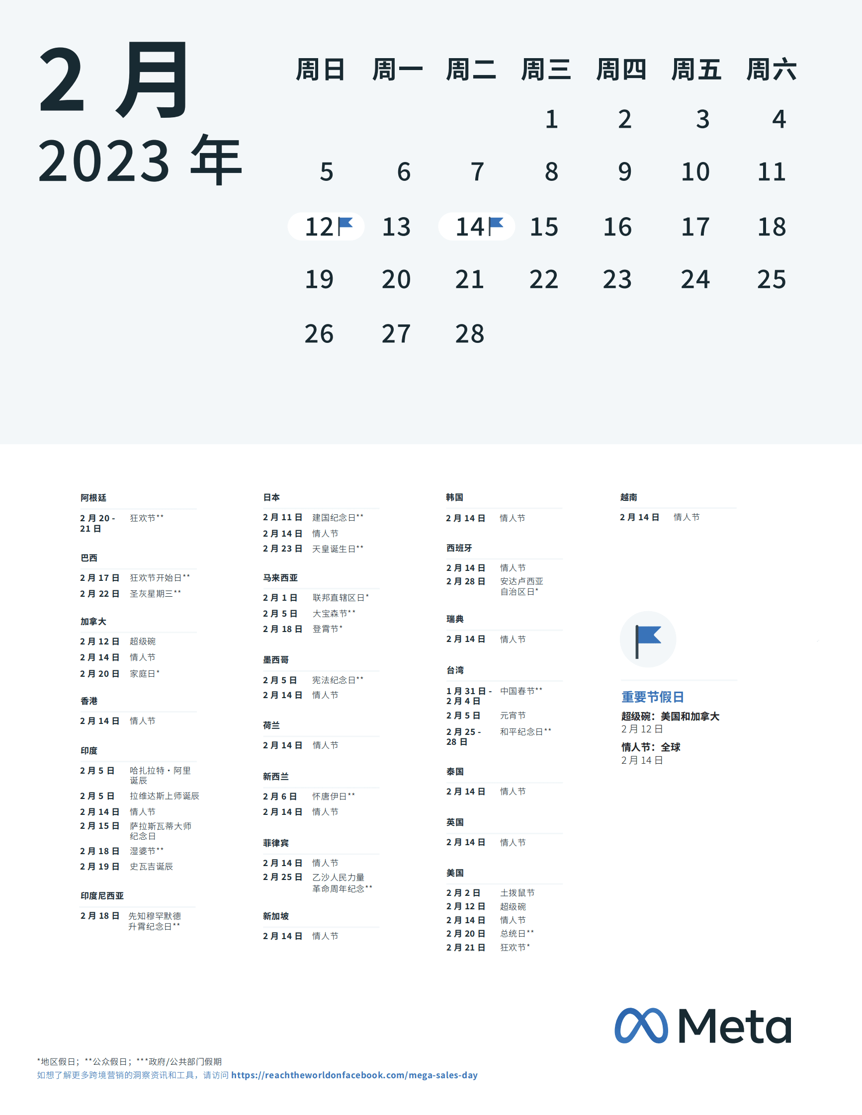 Meta：2023年全球节假日营销规划日历 第4页