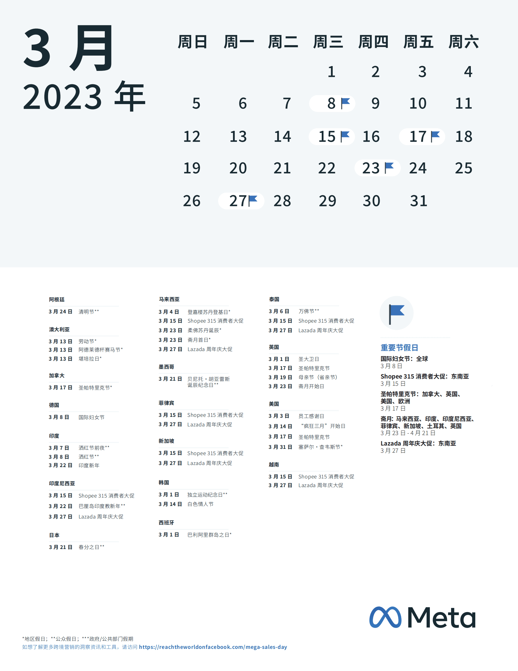 Meta：2023年全球节假日营销规划日历 第5页