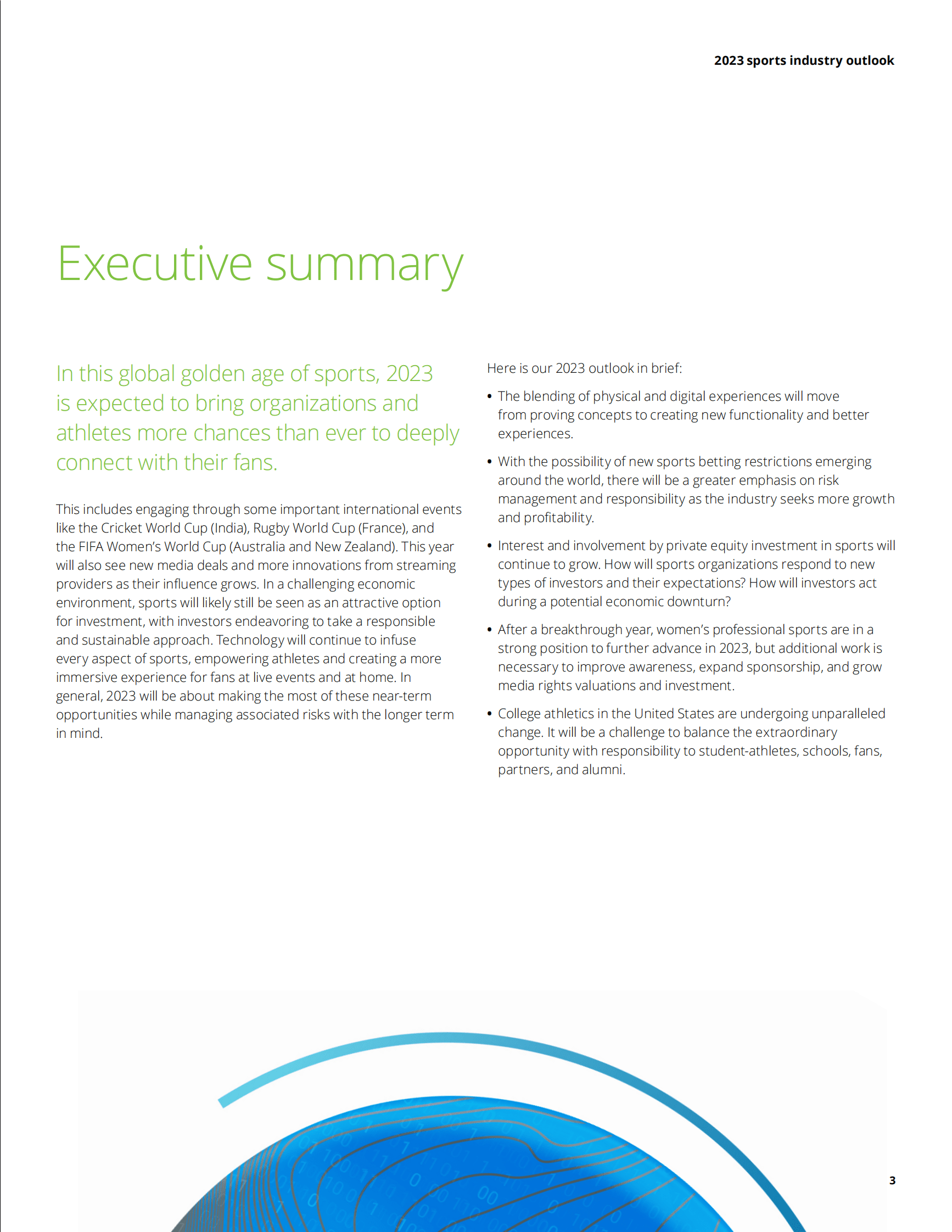 德勤2023运动产业趋势展望【英文】 第3页