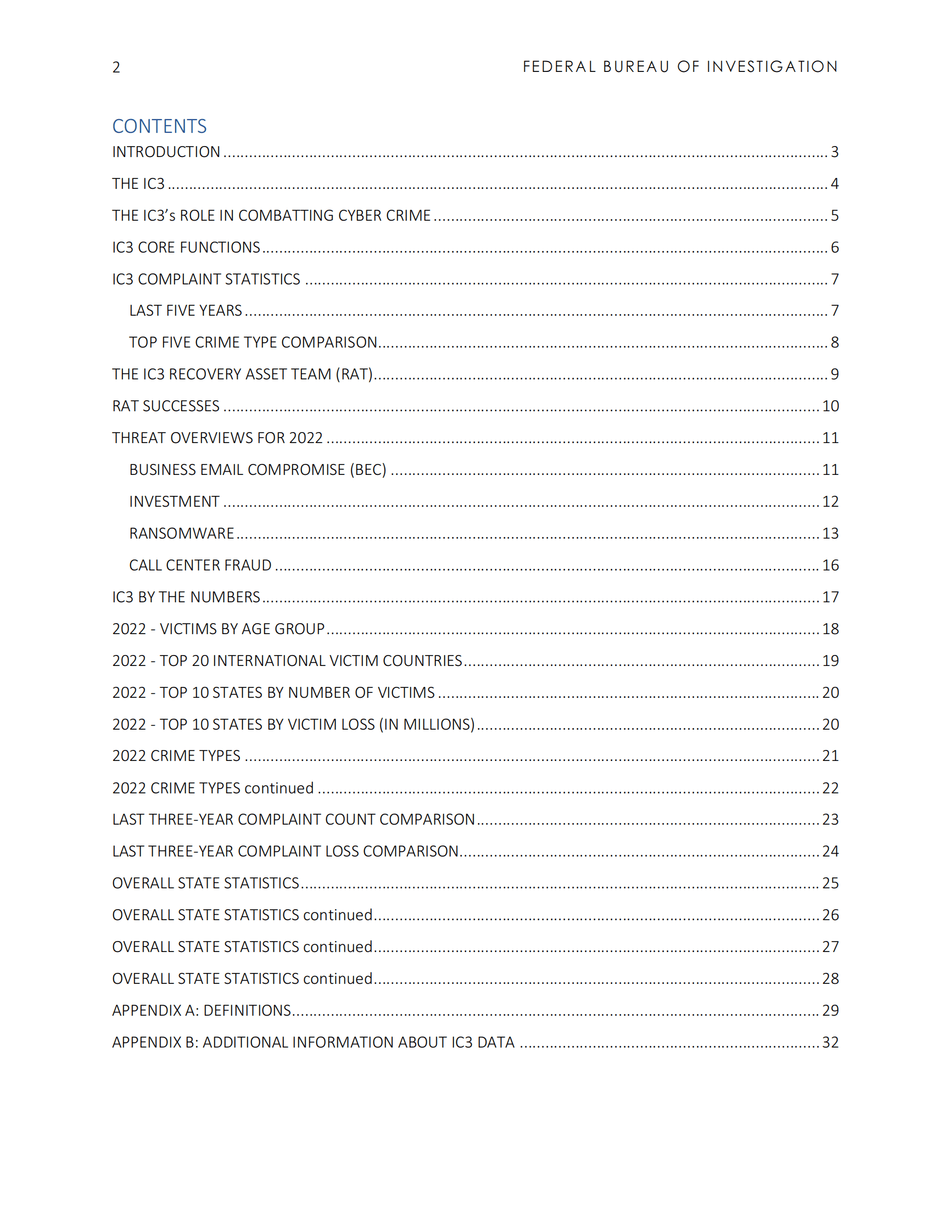 联邦调查局：2022年互联网犯罪报告 第2页