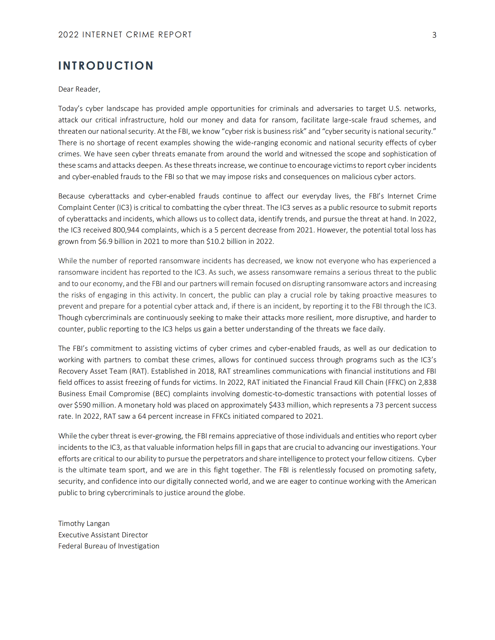 联邦调查局：2022年互联网犯罪报告 第3页