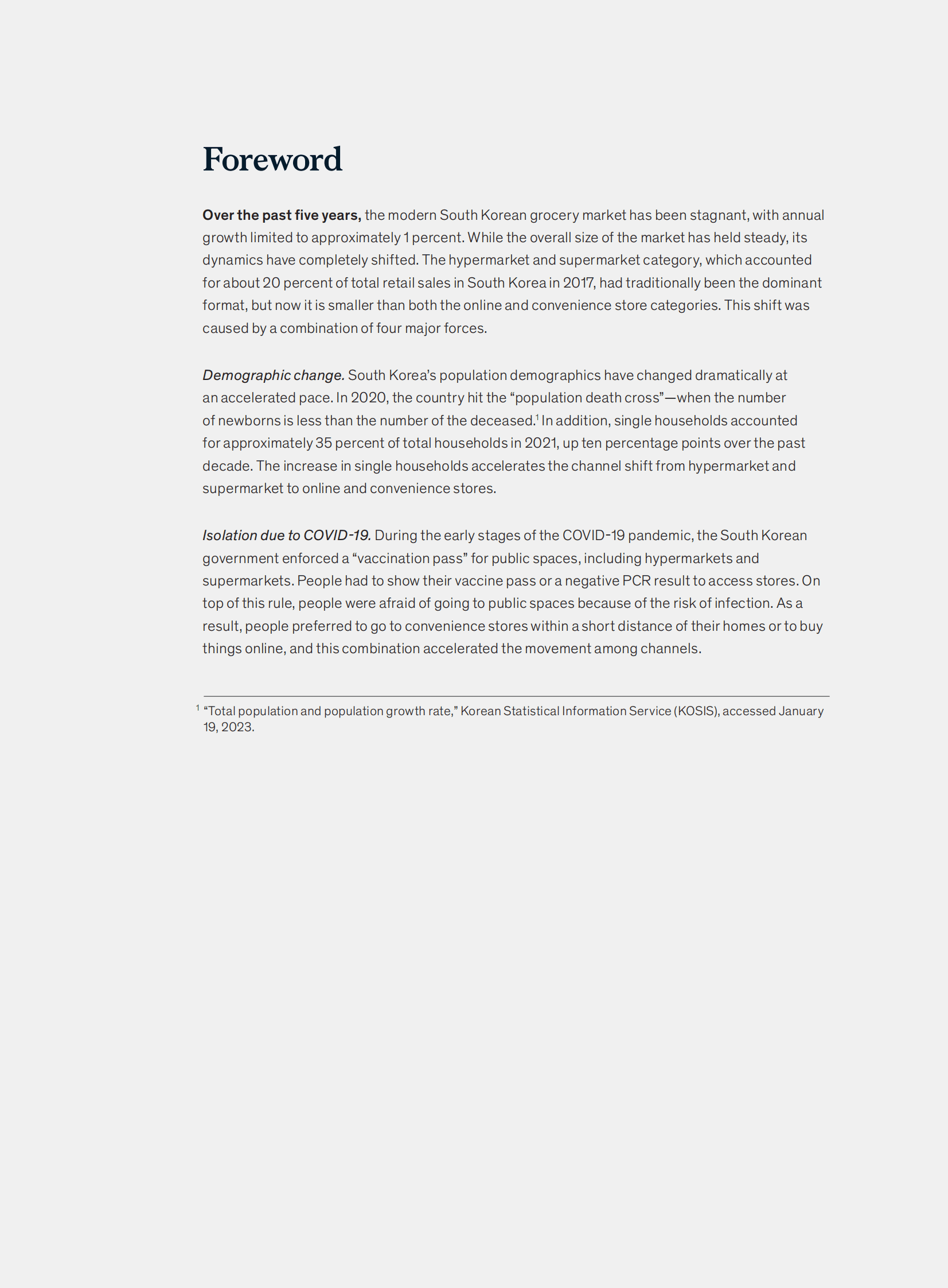 麦肯锡：2023年的韩国食品杂货零售状况【英文版】 第4页