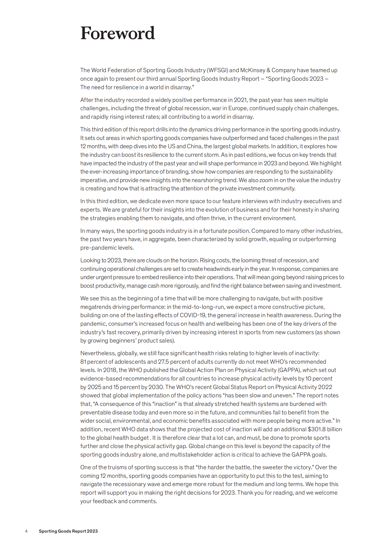麦肯锡：体育用品2023【英文版】 第4页
