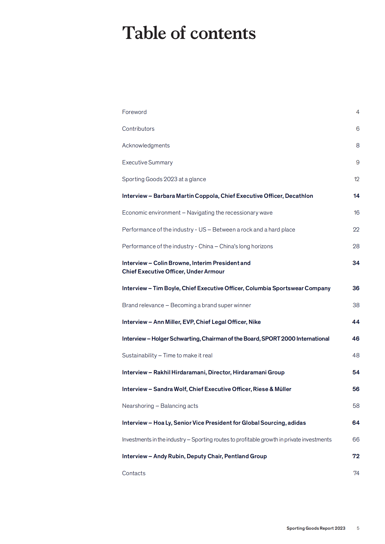 麦肯锡：体育用品2023【英文版】 第5页