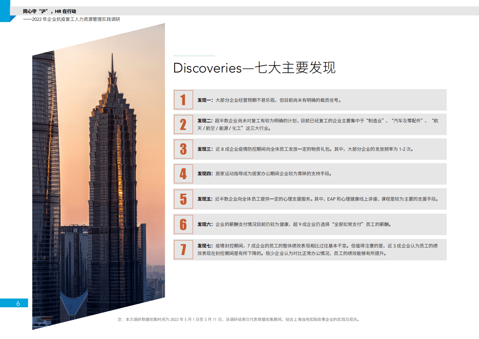 上海外服：2022年企业抗疫复工人力资源管理实践调研报告 第6页