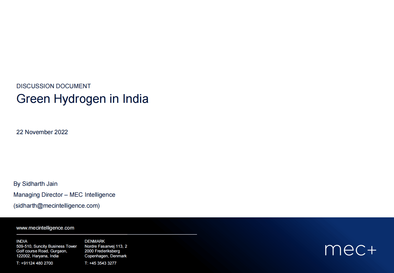 印度绿氢行业报告【英文】 第1页