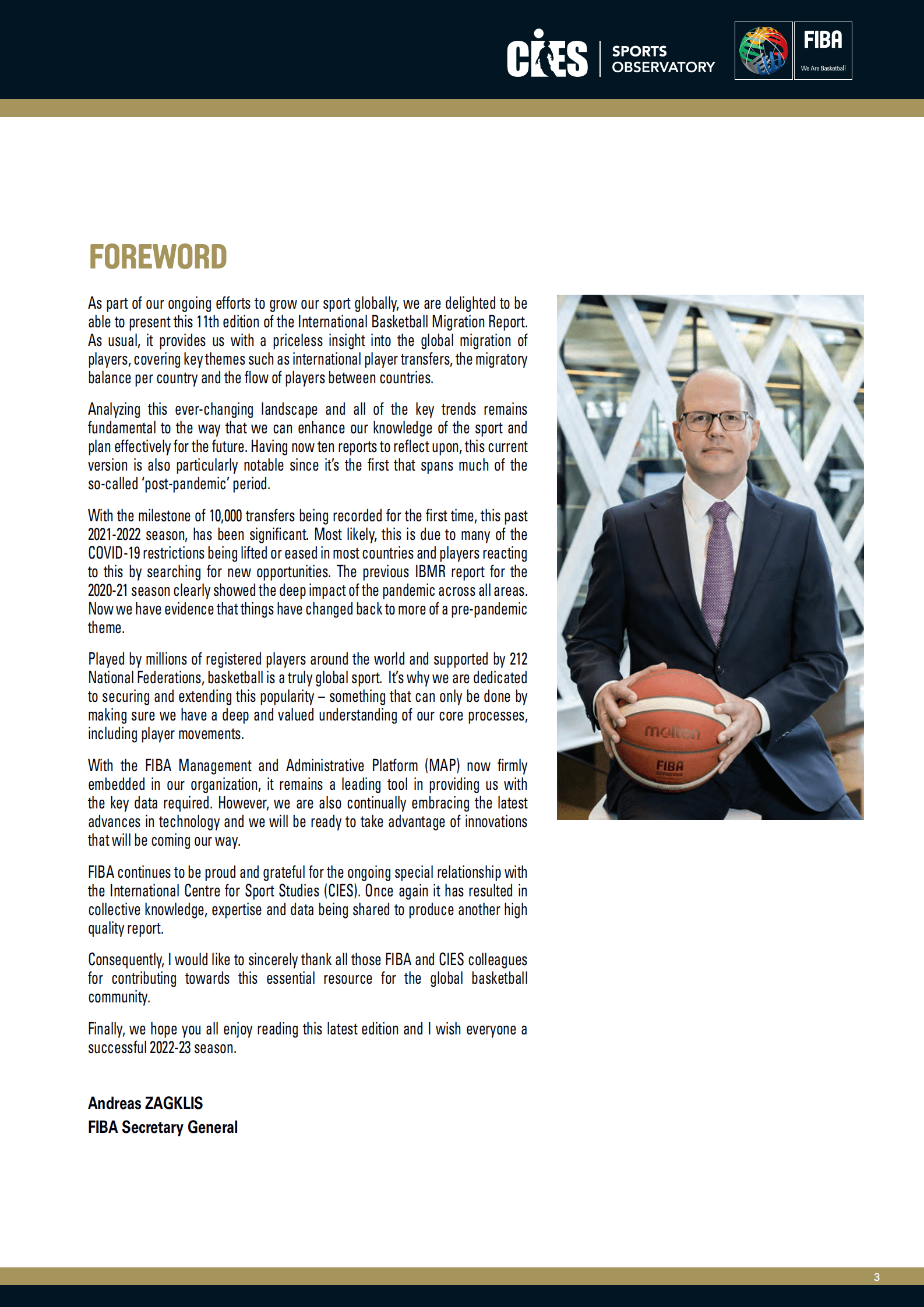 FIBA：2022年国际篮球转会报告（英文） 第4页