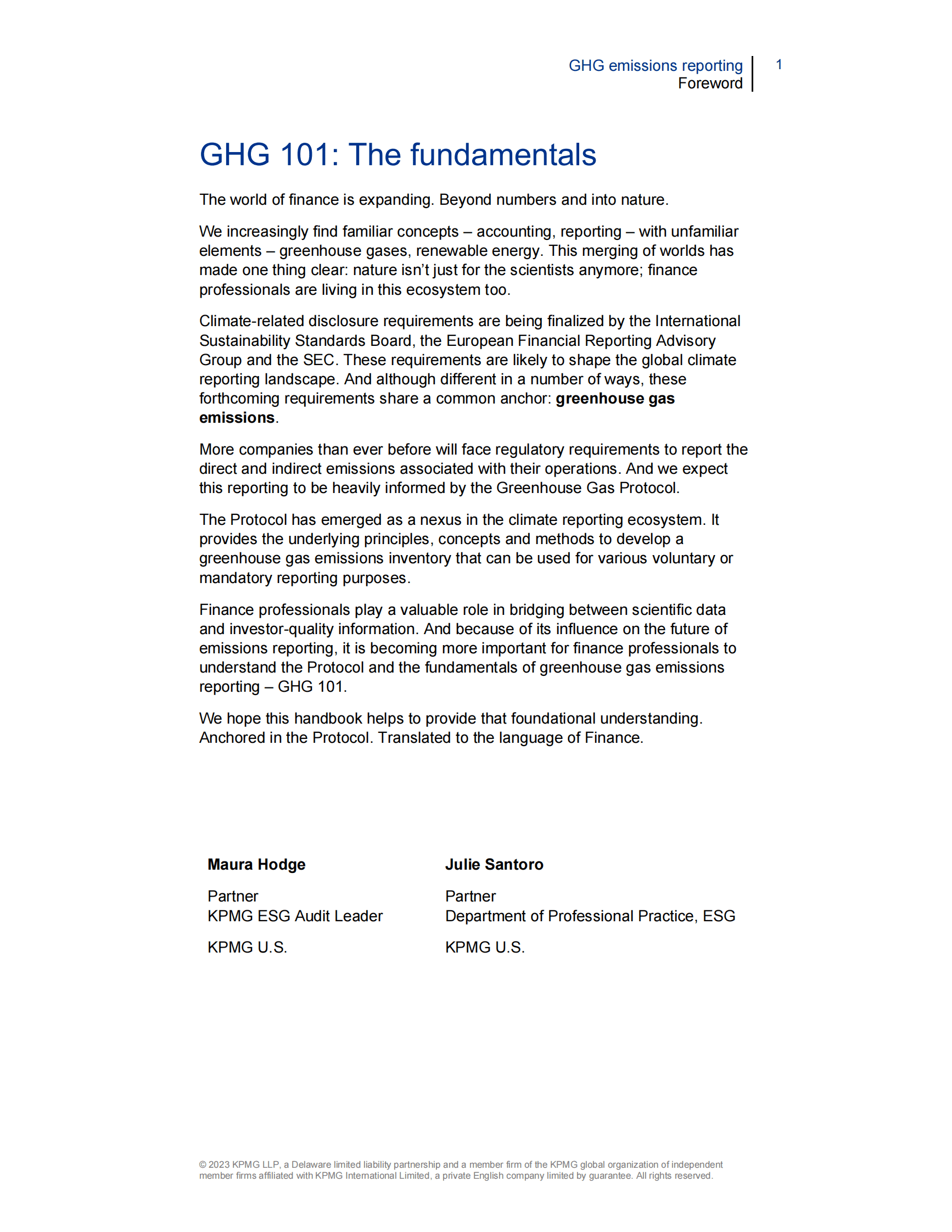 KPMG：温室气体排放报告【英文版】 第3页