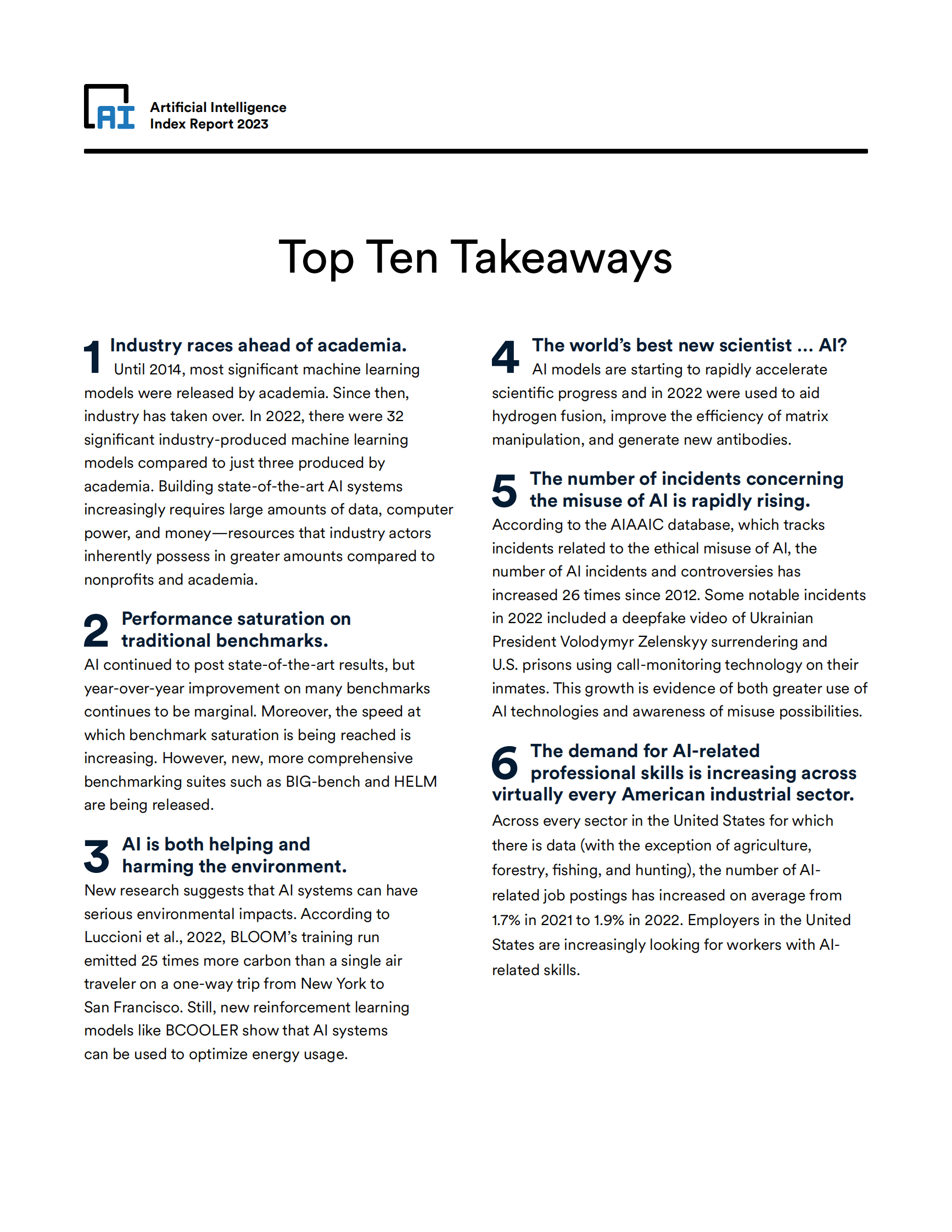 斯坦福大学：2023人工智能指数报告【英文版】 第3页