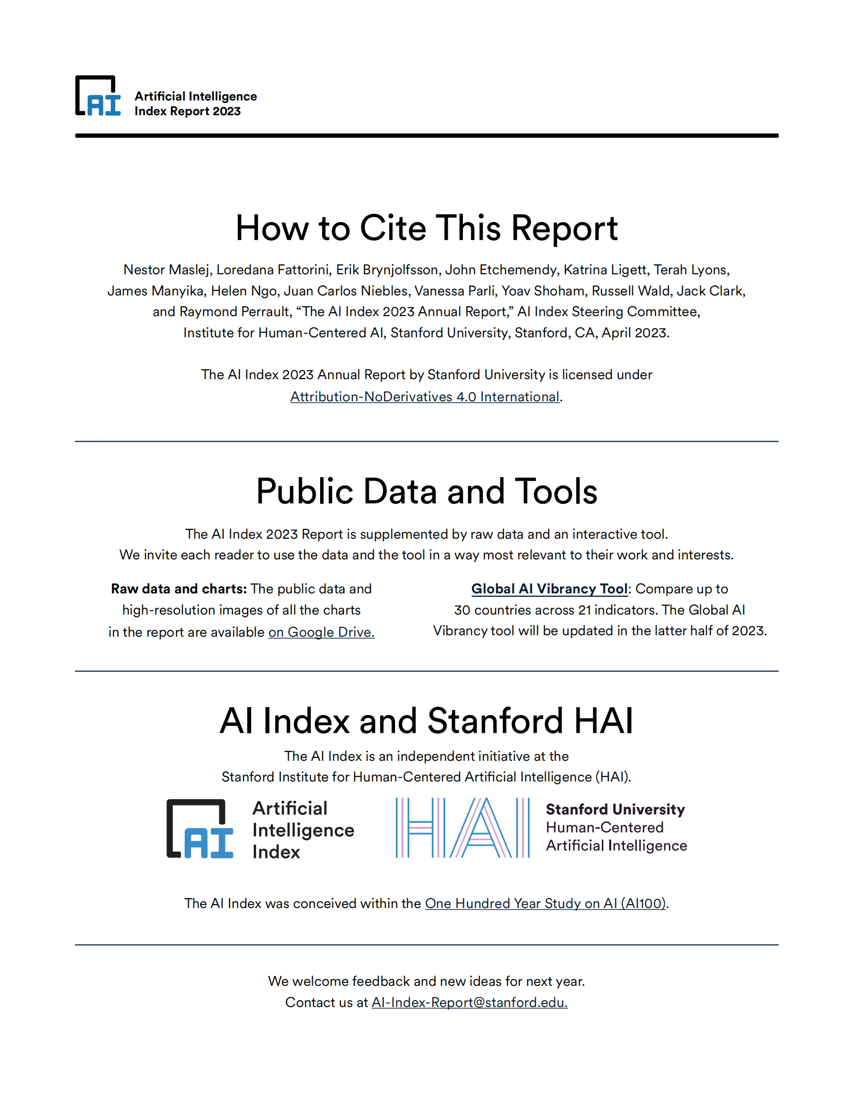 斯坦福大学：2023人工智能指数报告【英文版】 第6页