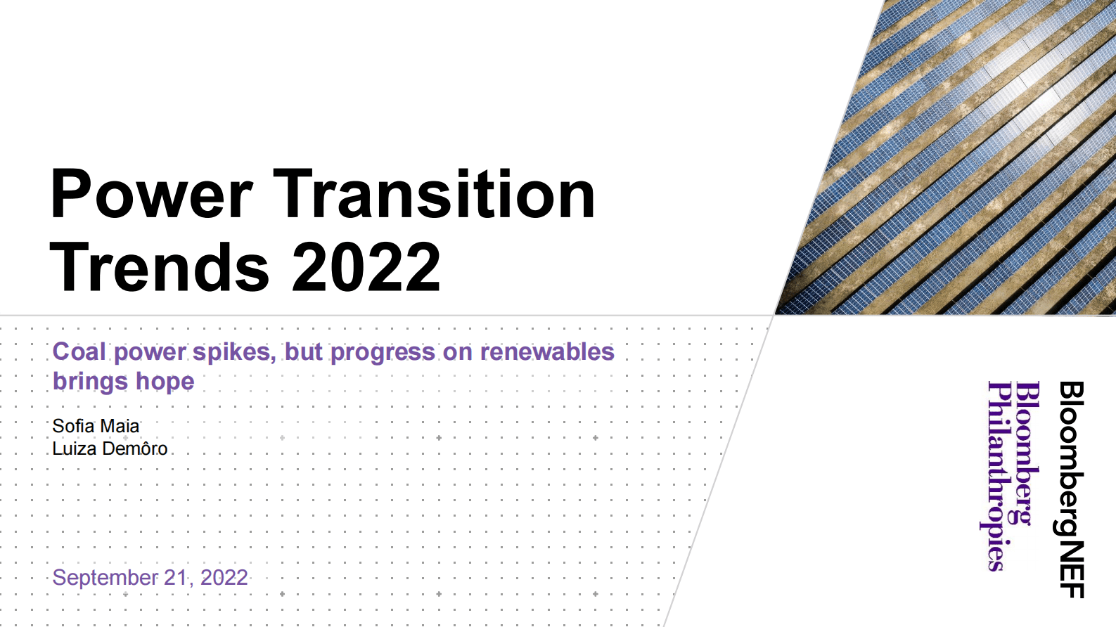 BNEF：全球电力转型趋势2022【英文版】 第1页